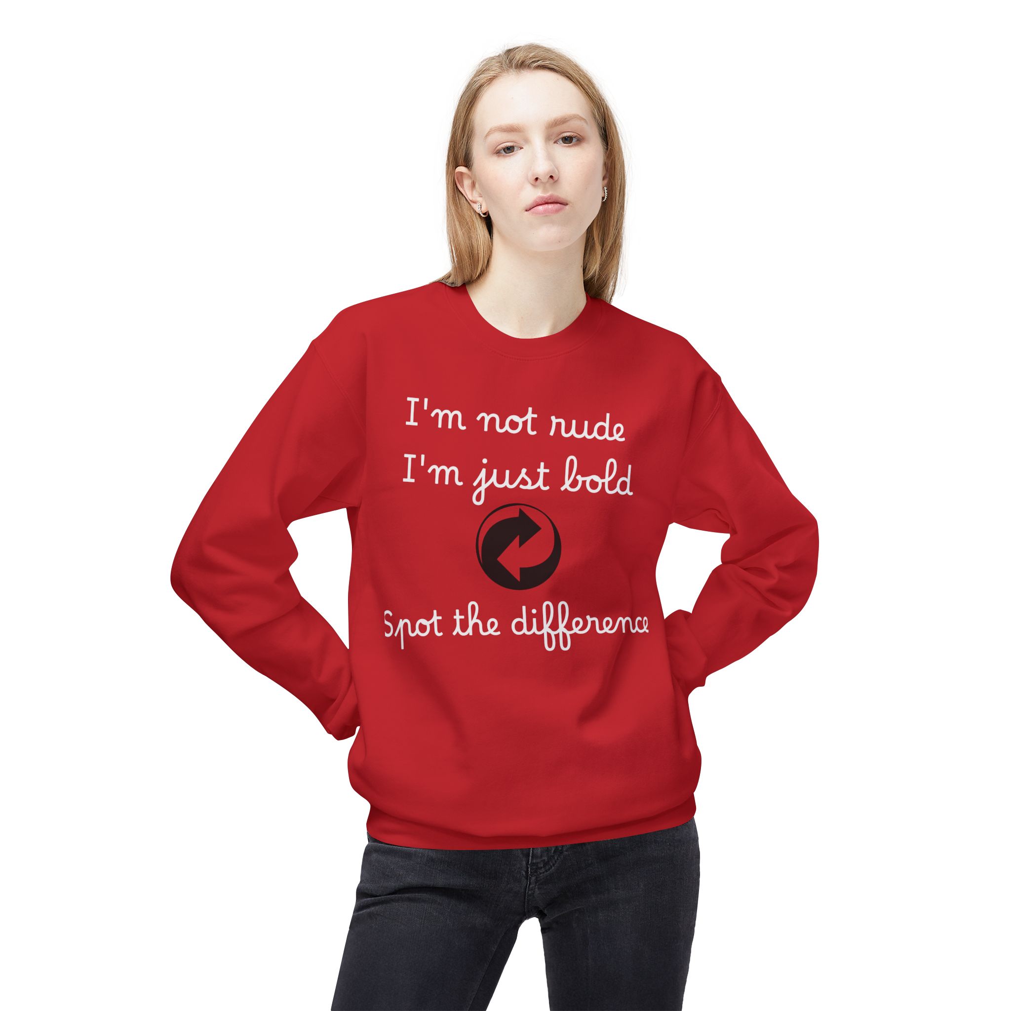 bold statement crewneck sweatshirt funny quote, unisex apparel, gift for friends, casual fashion, positive vibes