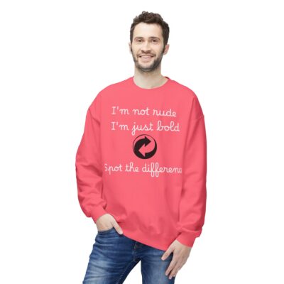 bold statement crewneck sweatshirt funny quote, unisex apparel, gift for friends, casual fashion, positive vibes