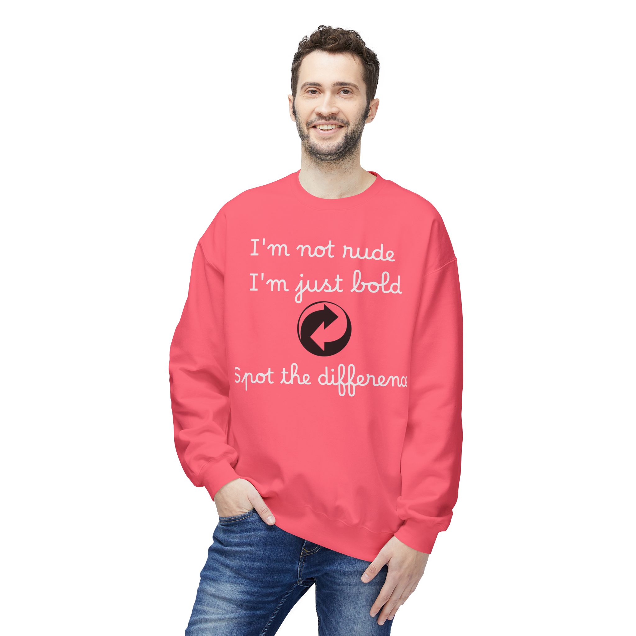 bold statement crewneck sweatshirt funny quote, unisex apparel, gift for friends, casual fashion, positive vibes