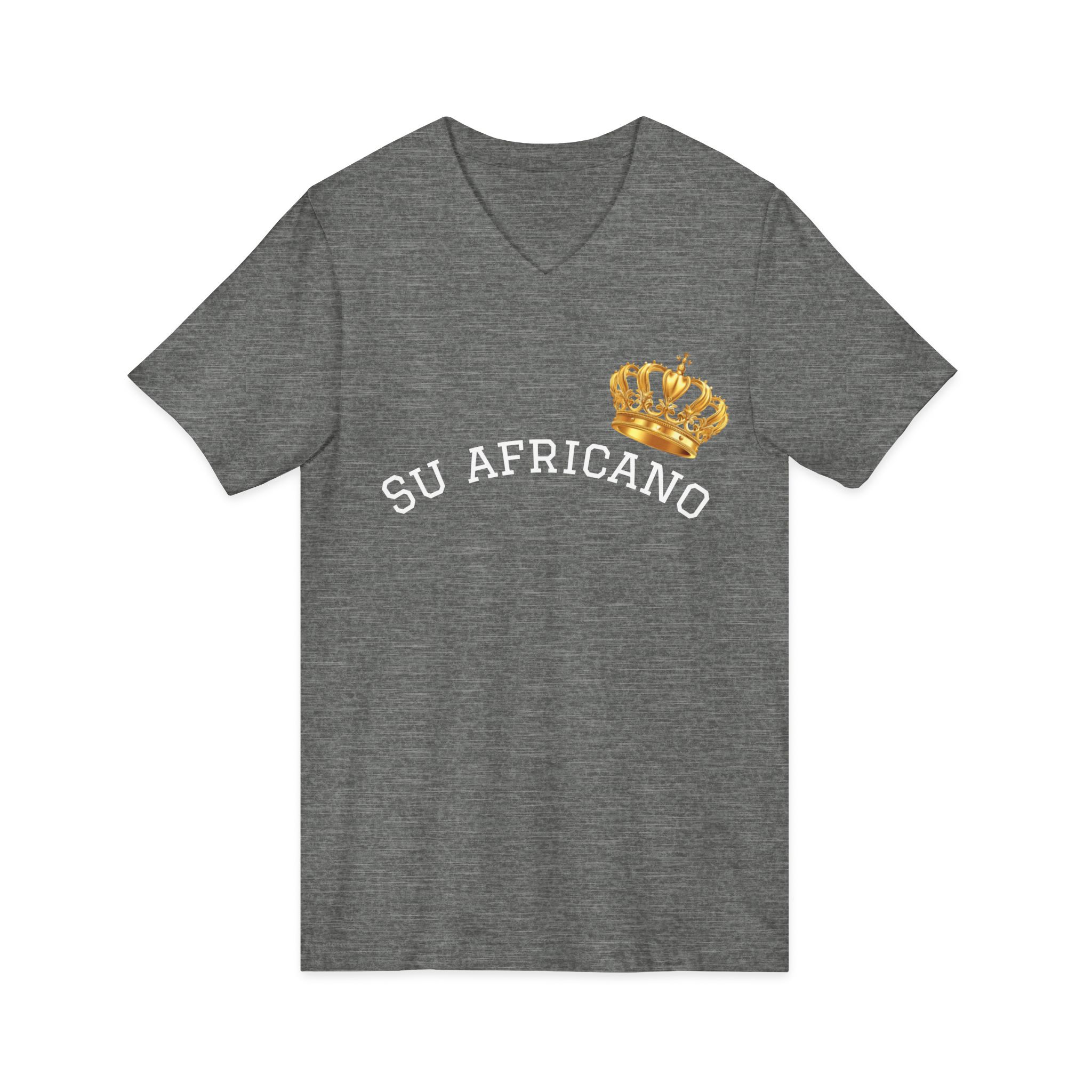 crowned v neck tee: su africano, unisex fashion tee, casual wear, birthday gift, african culture shirt, everyday essential