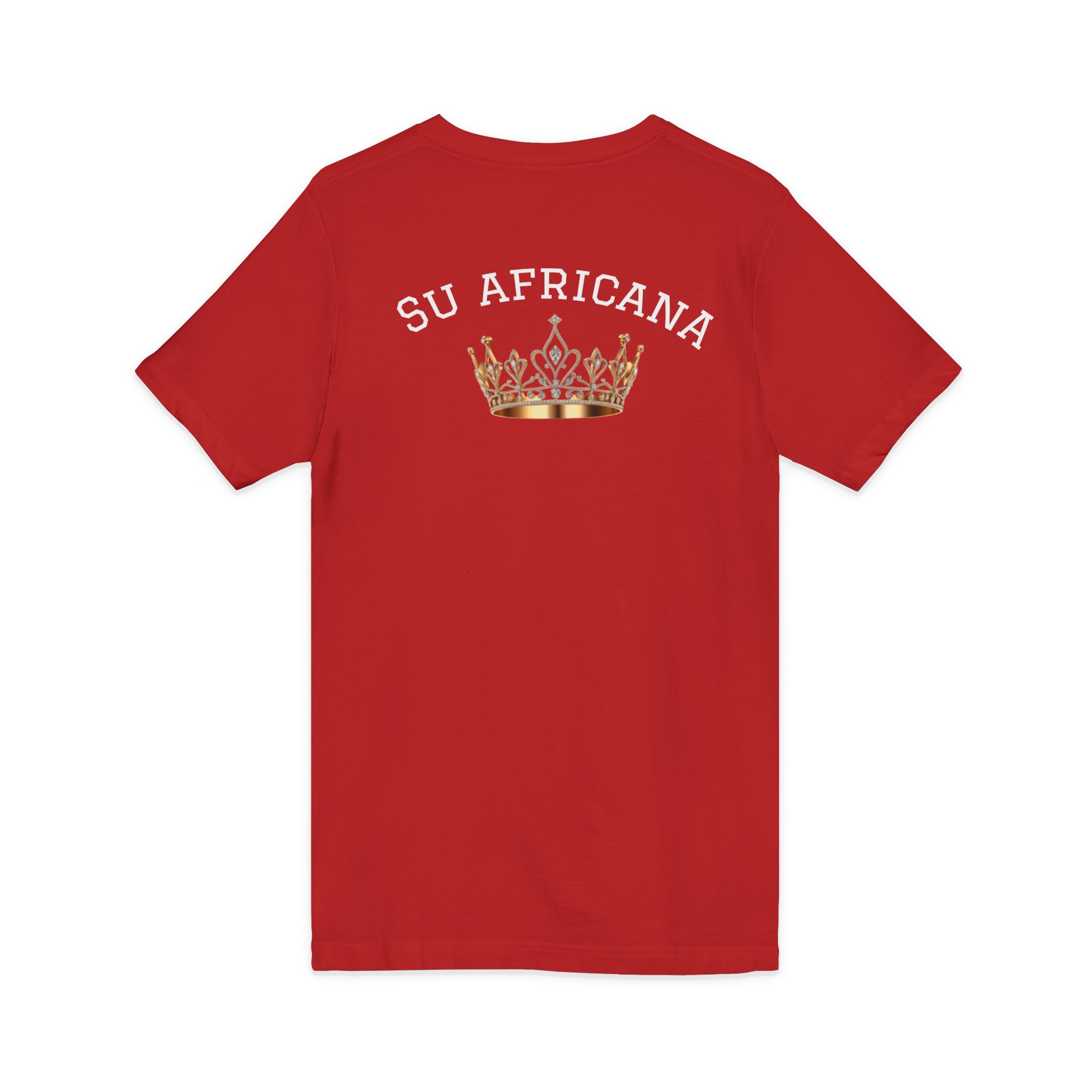 crowned v neck tee: su africano, unisex fashion tee, casual wear, birthday gift, african culture shirt, everyday essential
