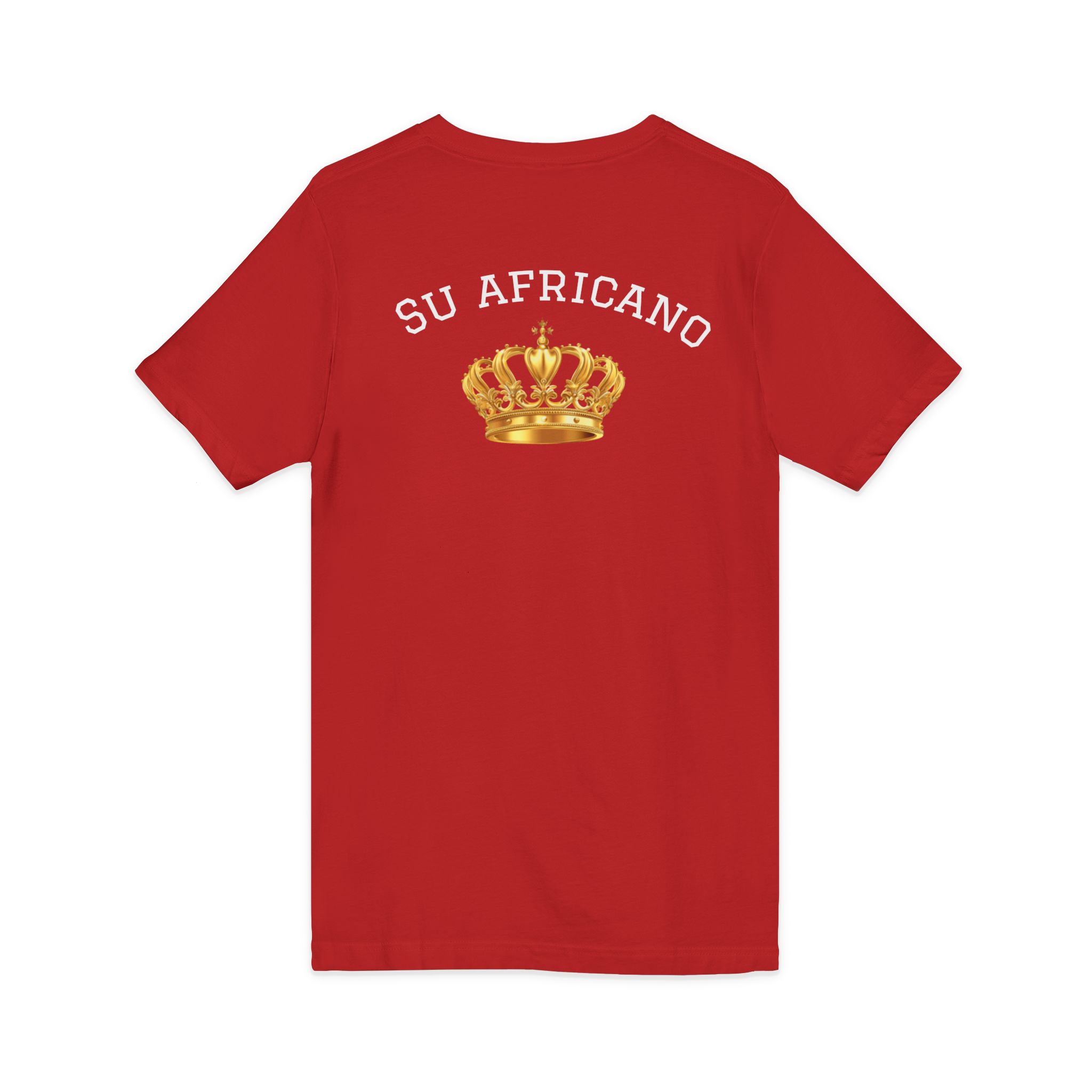 crowned v neck tee: su africano, unisex fashion tee, casual wear, birthday gift, african culture shirt, everyday essential