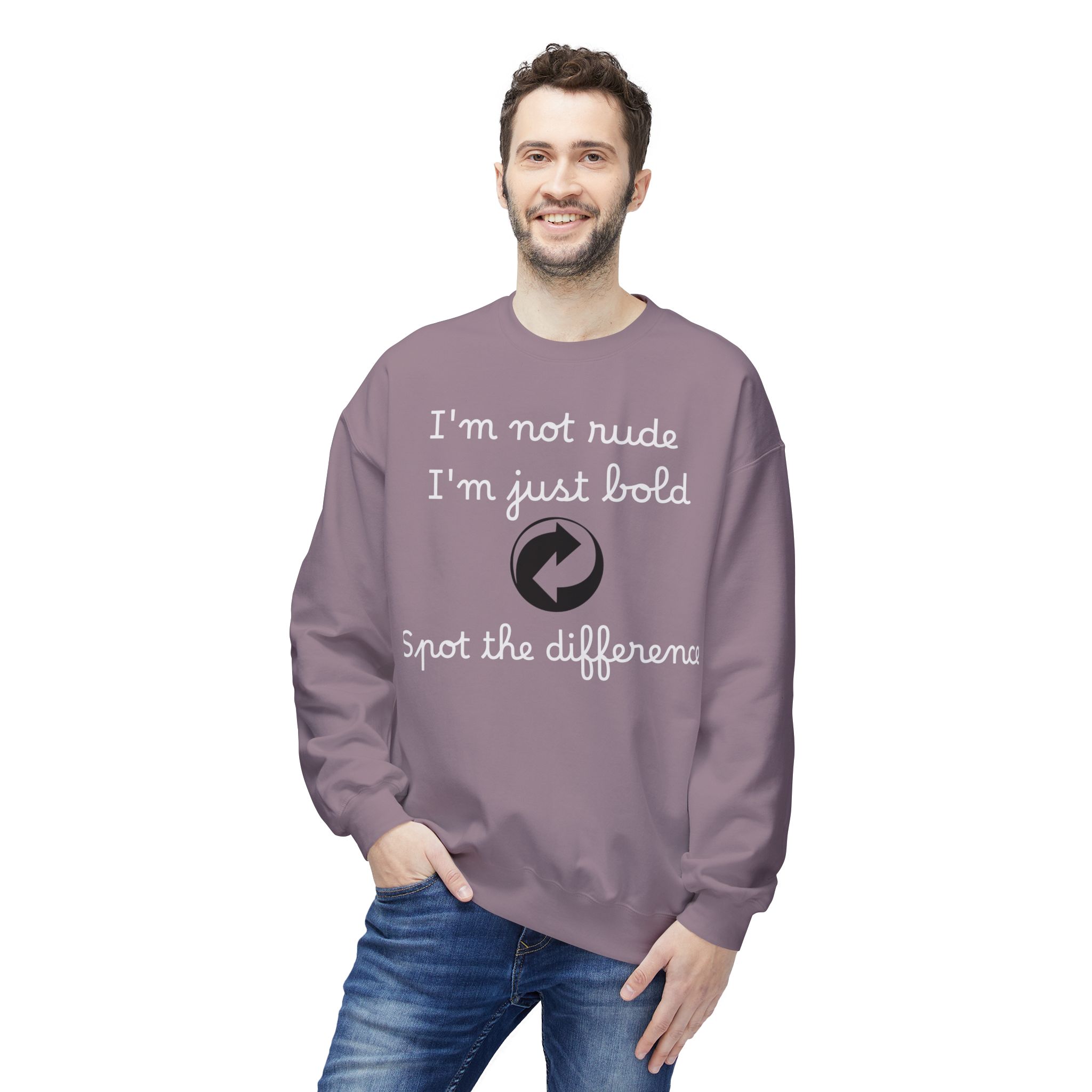 bold statement crewneck sweatshirt funny quote, unisex apparel, gift for friends, casual fashion, positive vibes