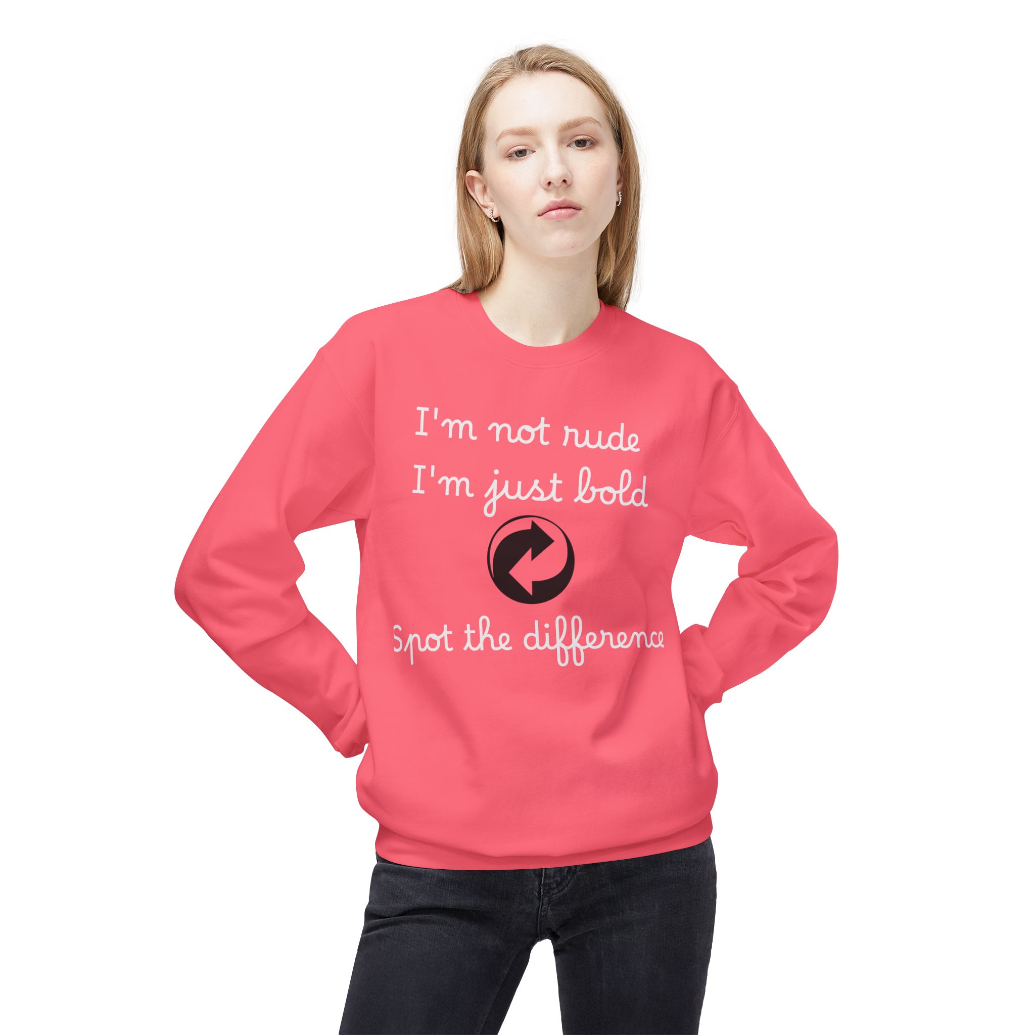 bold statement crewneck sweatshirt funny quote, unisex apparel, gift for friends, casual fashion, positive vibes