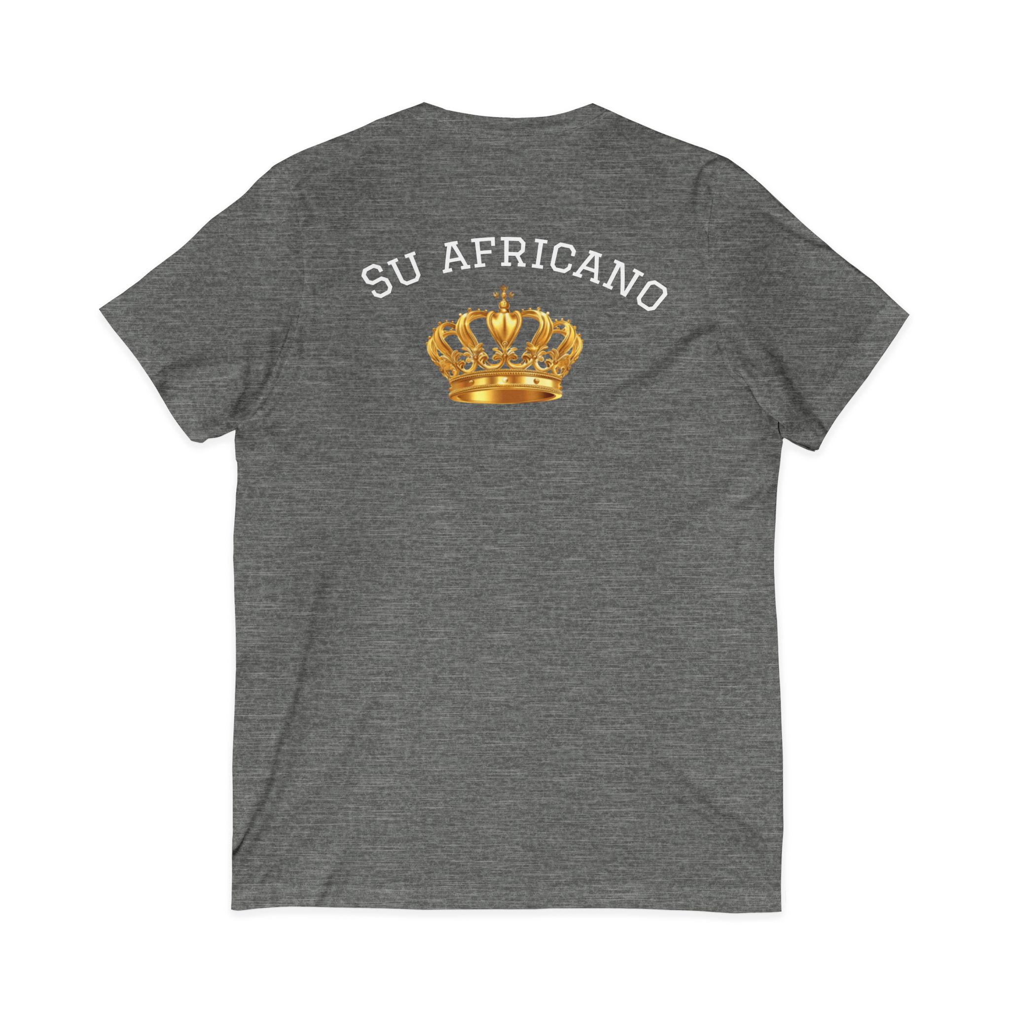 crowned v neck tee: su africano, unisex fashion tee, casual wear, birthday gift, african culture shirt, everyday essential