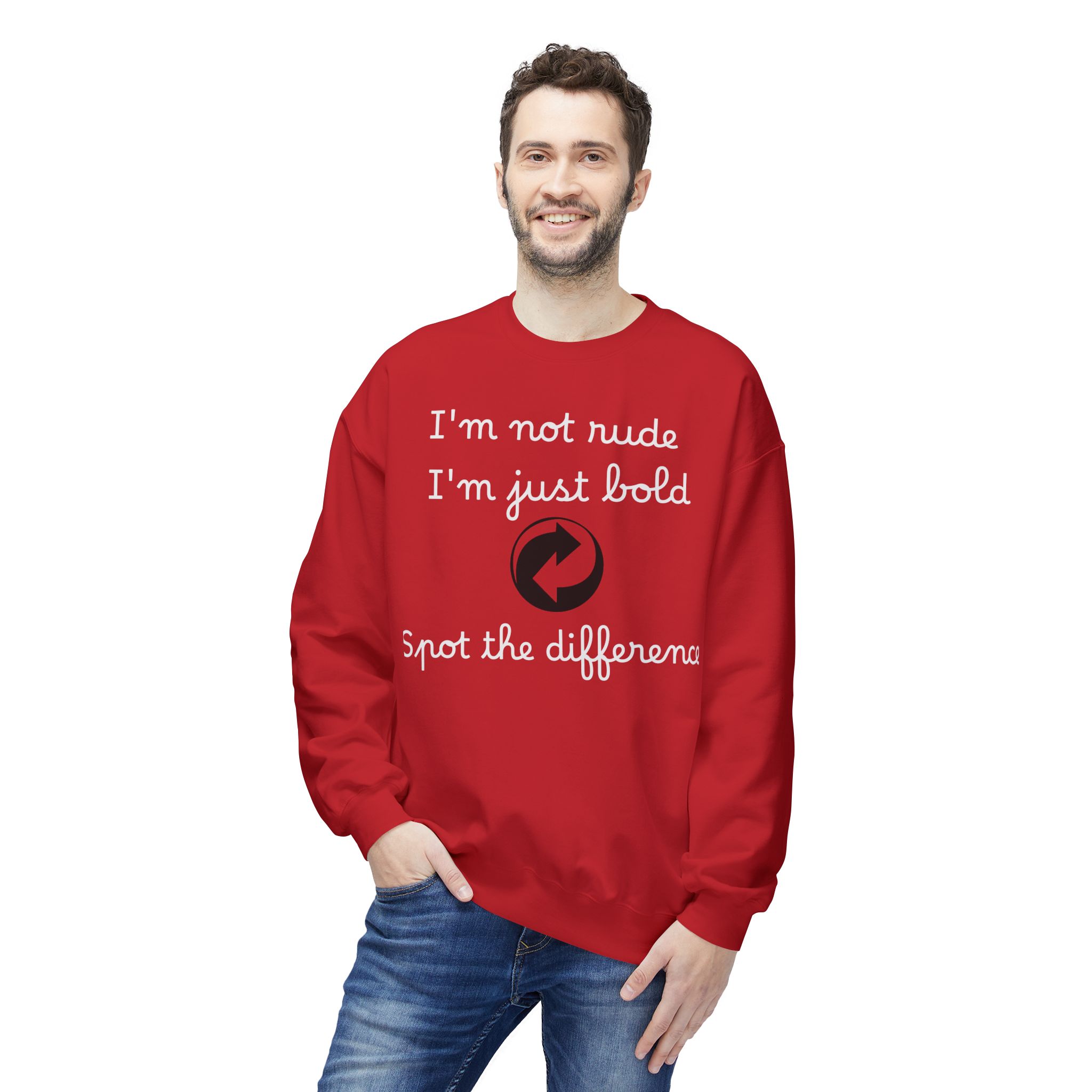 bold statement crewneck sweatshirt funny quote, unisex apparel, gift for friends, casual fashion, positive vibes