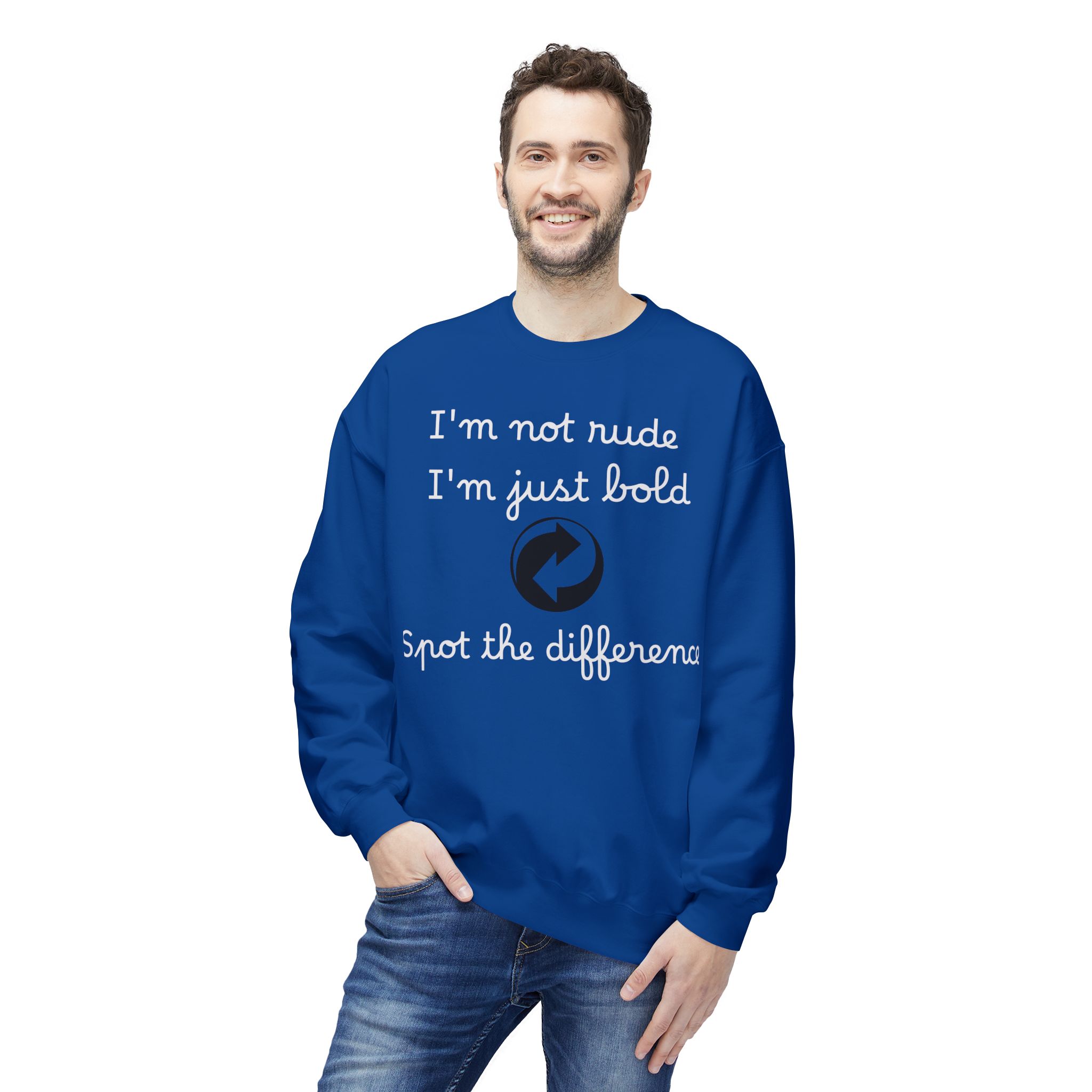 bold statement crewneck sweatshirt funny quote, unisex apparel, gift for friends, casual fashion, positive vibes