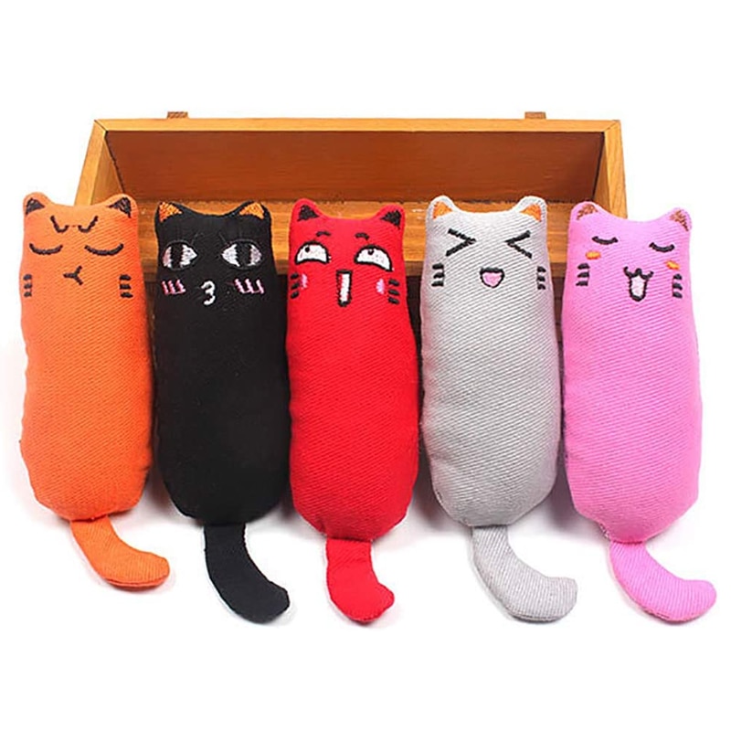 Rustle Sound Catnip Toy Cats Products for Pets Cute Cat Toys for Kitten Teeth Grinding Cat Plush Thumb Pillow Pet Accessories - Image 3