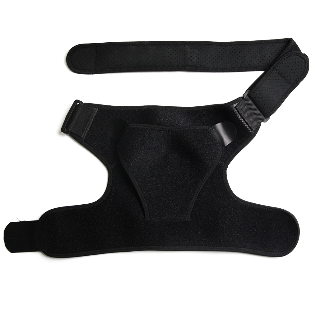 Adjustable Shoulder Brace Support Strap Wrap Belt Band Pad Shoulder Care Bandage Black - Image 5