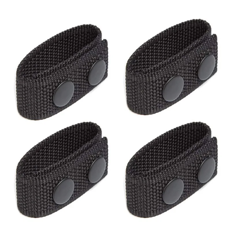 4Pcs/Set Tactical Belt Buckle Police Military Accessory Double Snaps Nylon Tactical Belt Loop Holder Keeper - Image 6