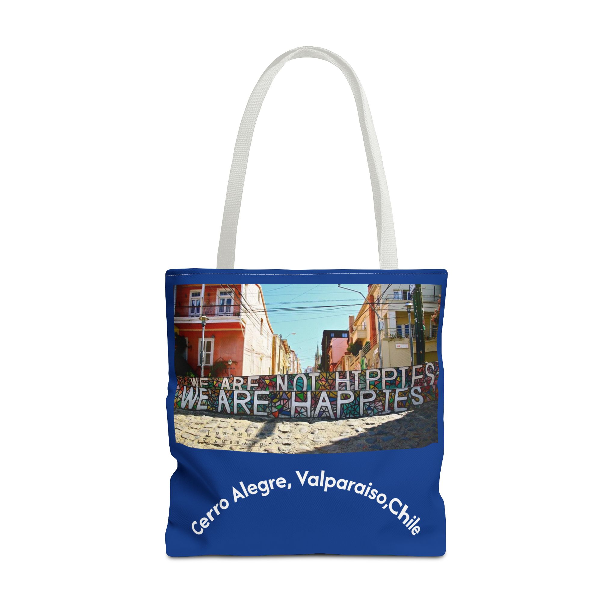 Tote bag with Valparaiso graffiti print by Molanizzi