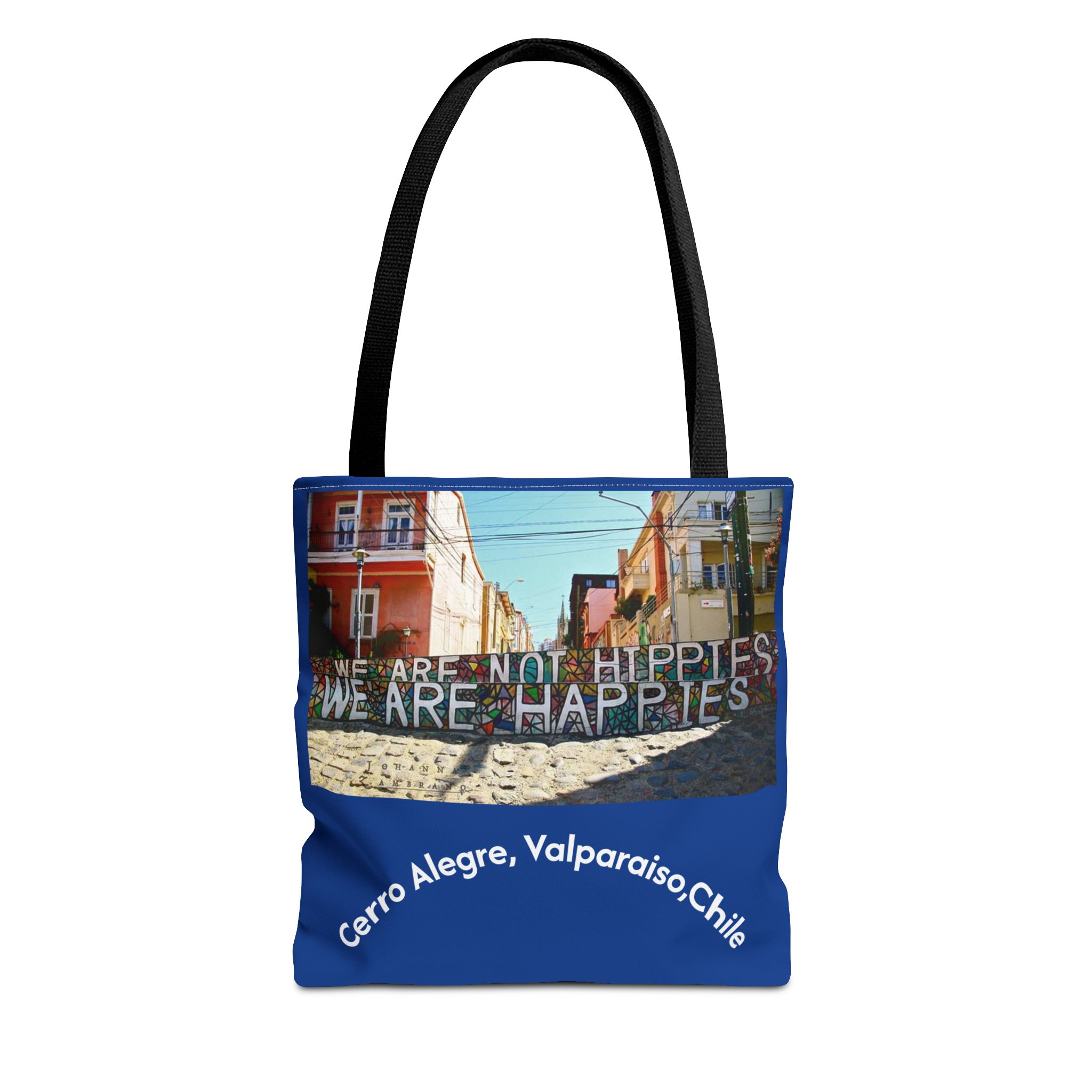 Tote bag with Valparaiso graffiti print by Molanizzi