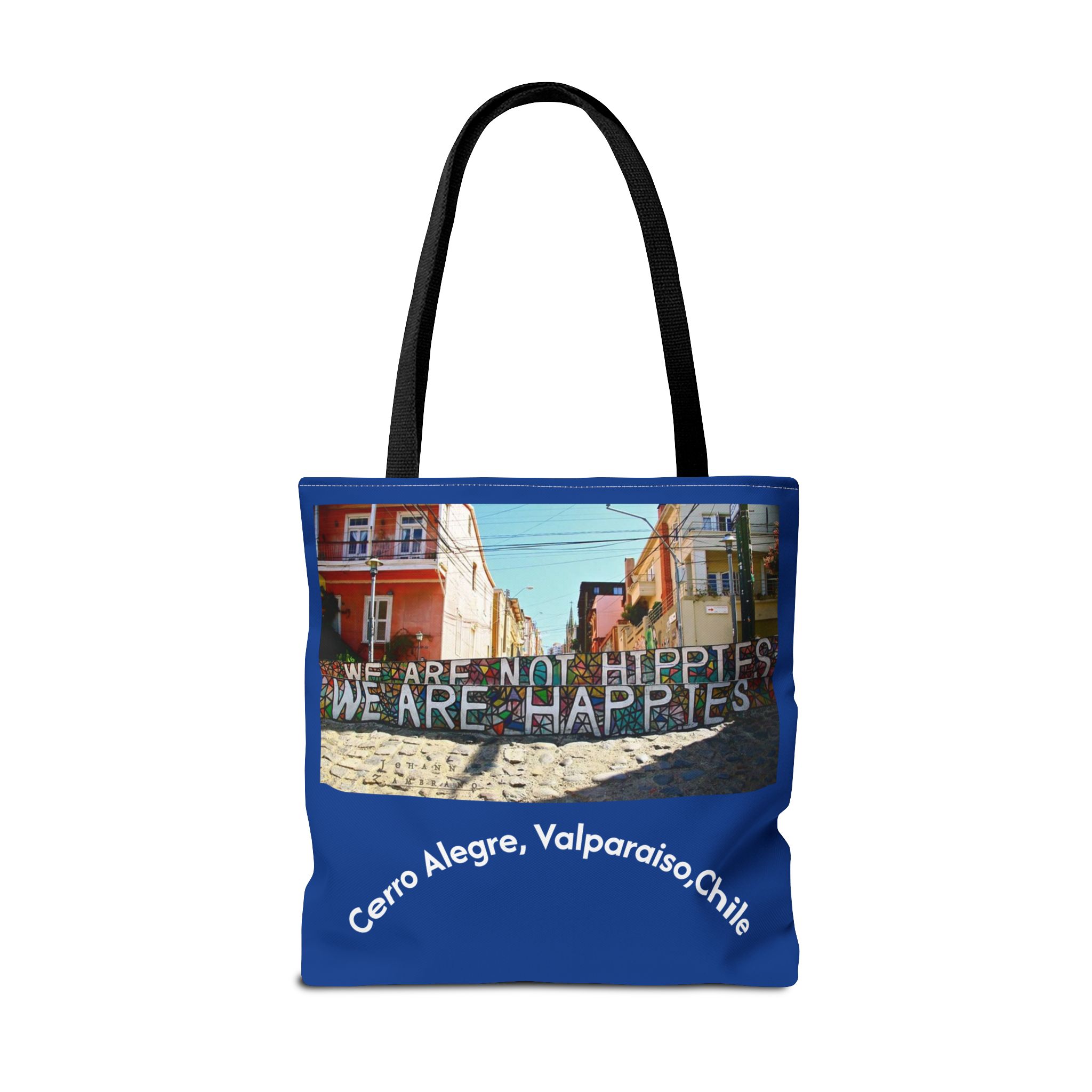 Tote bag with Valparaiso graffiti print by Molanizzi