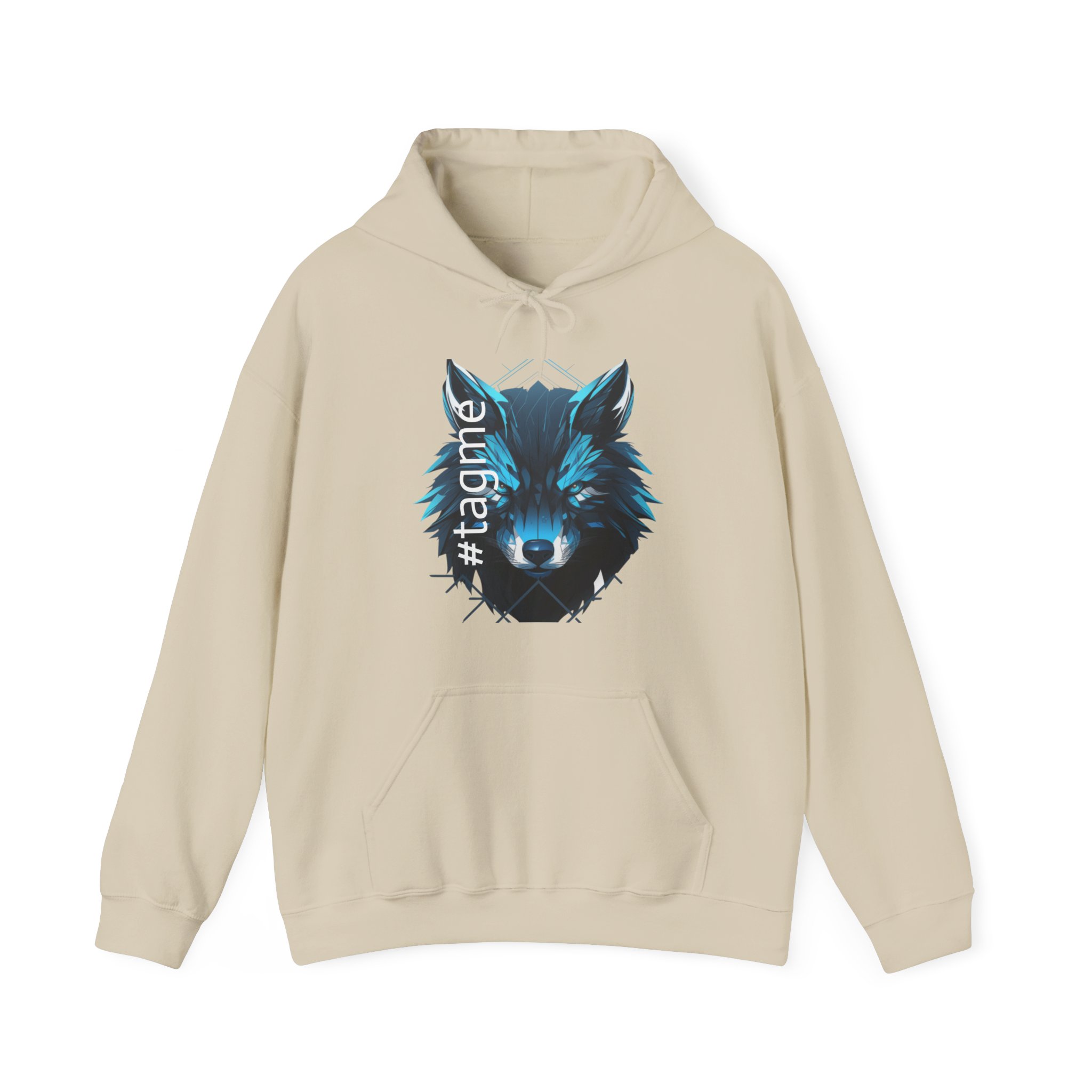 Tagme Wolf Unisex Hooded Sweatshirt - Image 13