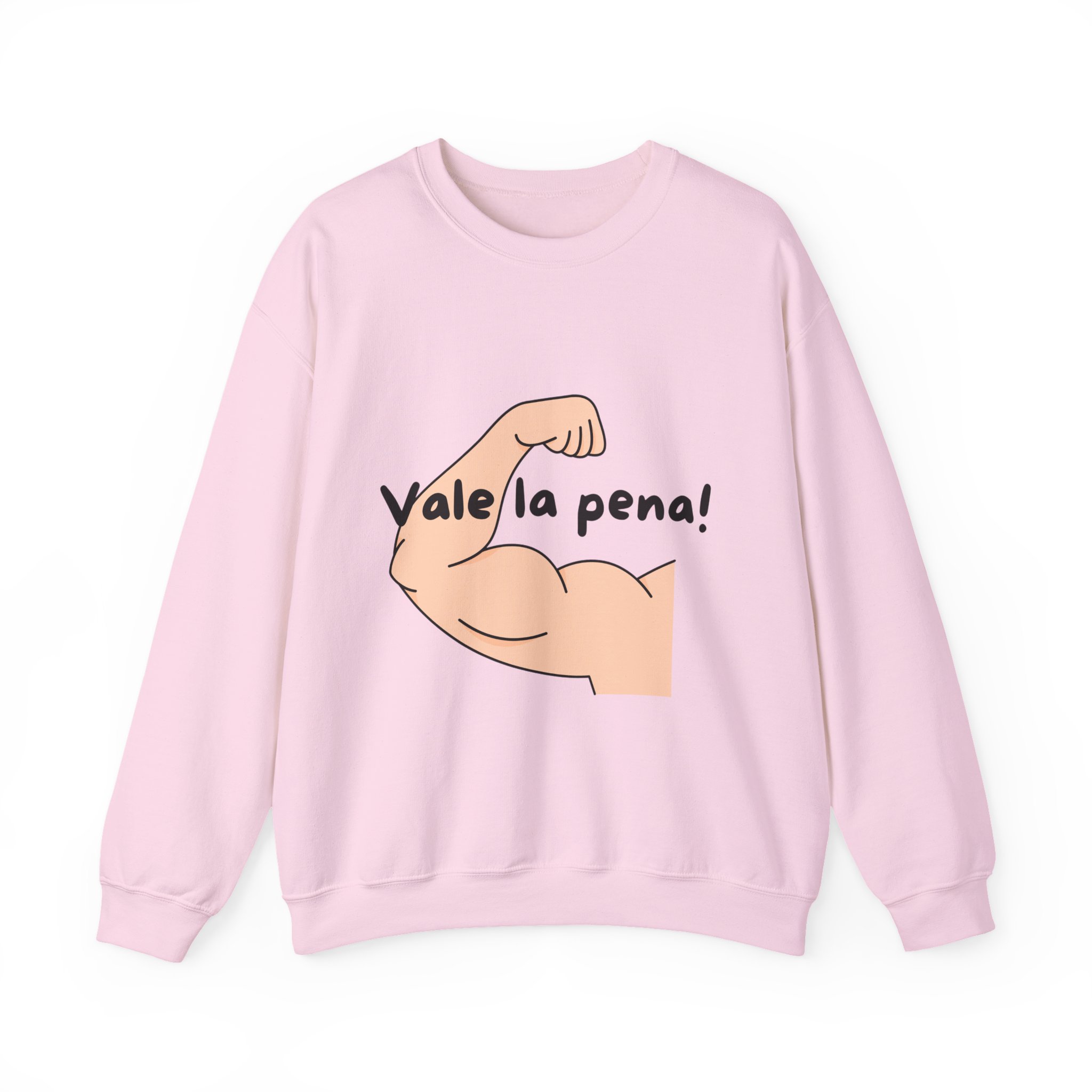 Cozy Crewneck Unisex Sweatshirt with 'Vale la pena' graphics by Molanizzi