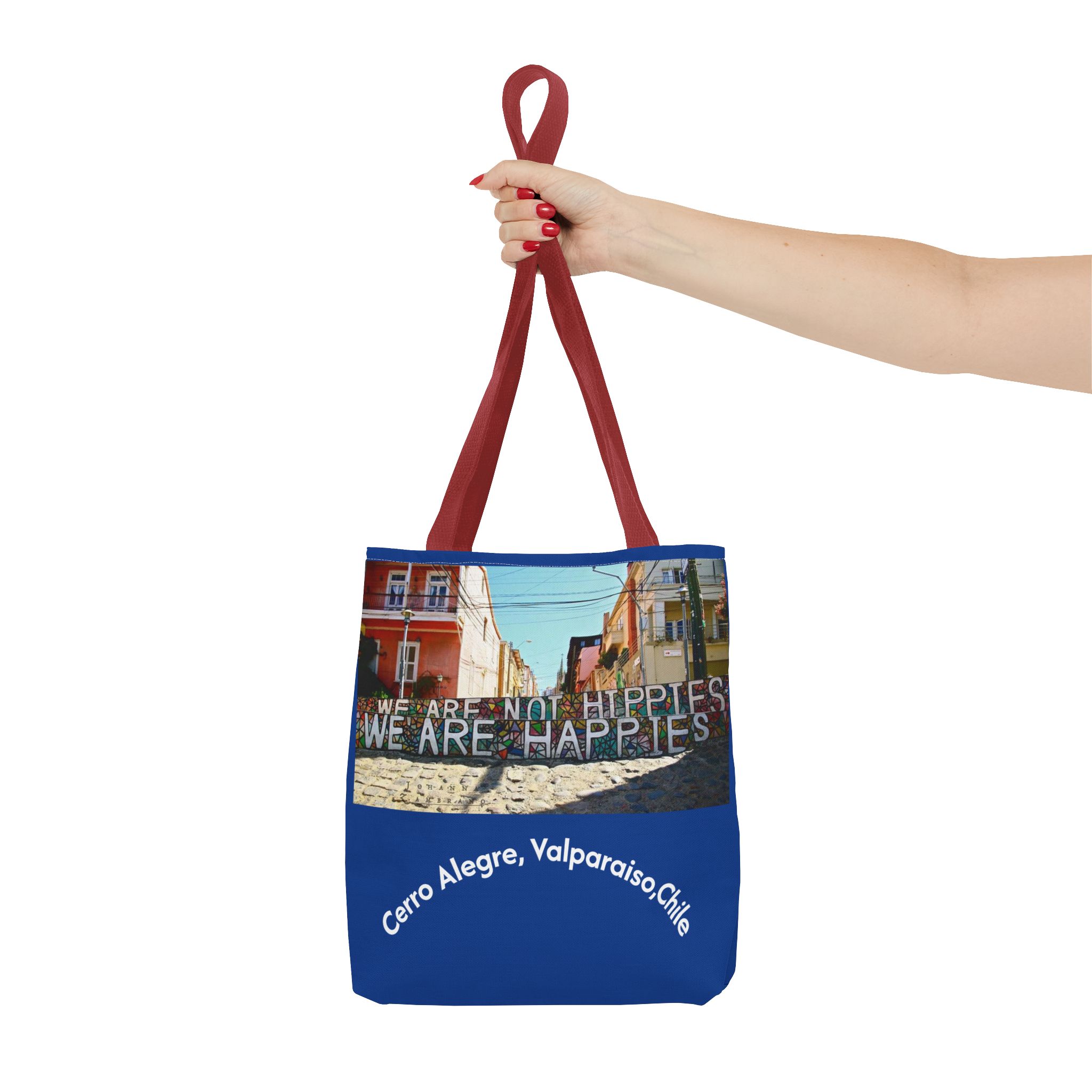 Tote bag with Valparaiso graffiti print by Molanizzi