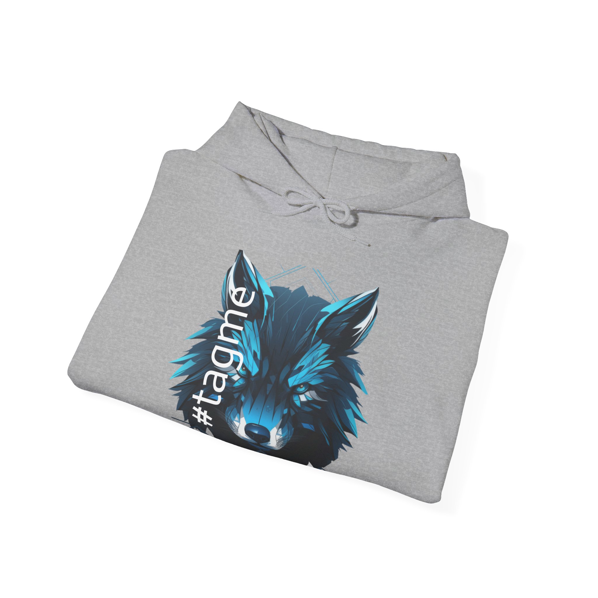 Tagme Wolf Unisex Hooded Sweatshirt - Image 20