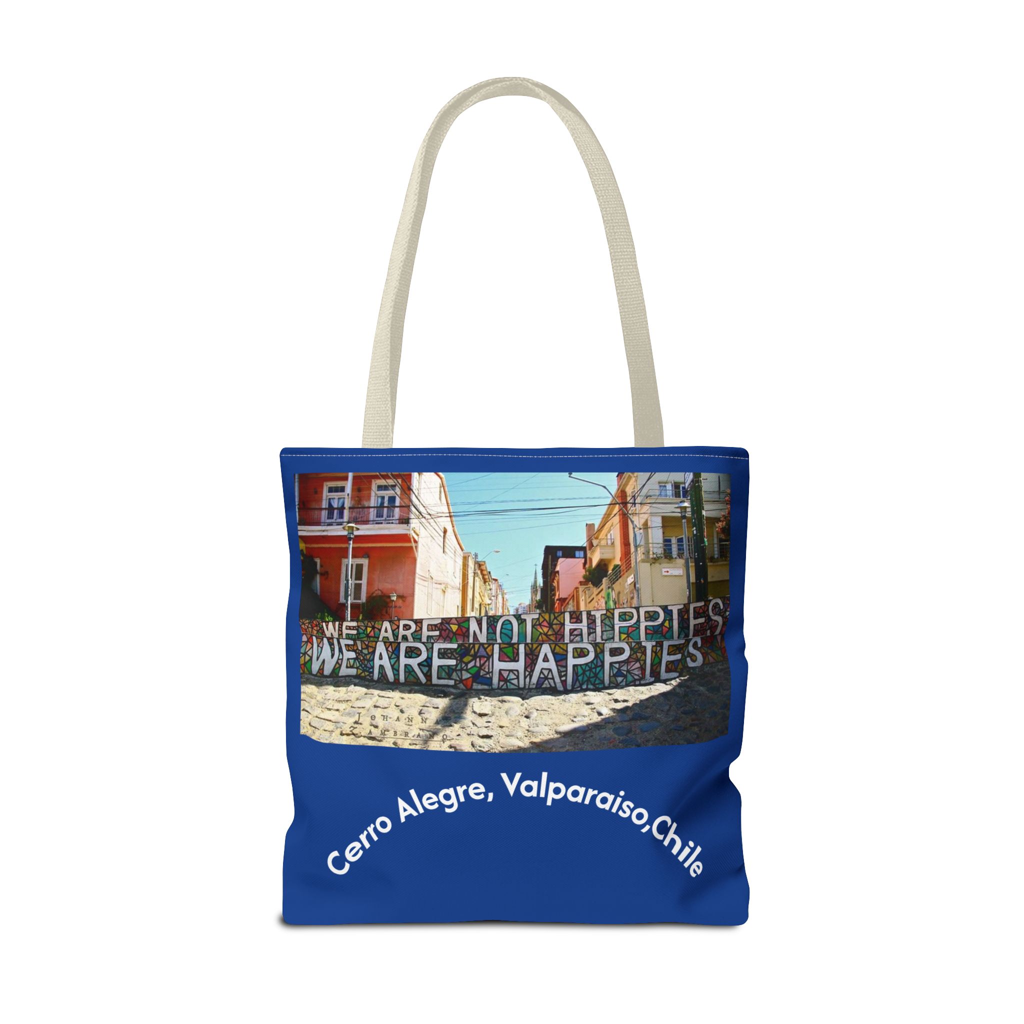 Tote bag with Valparaiso graffiti print by Molanizzi