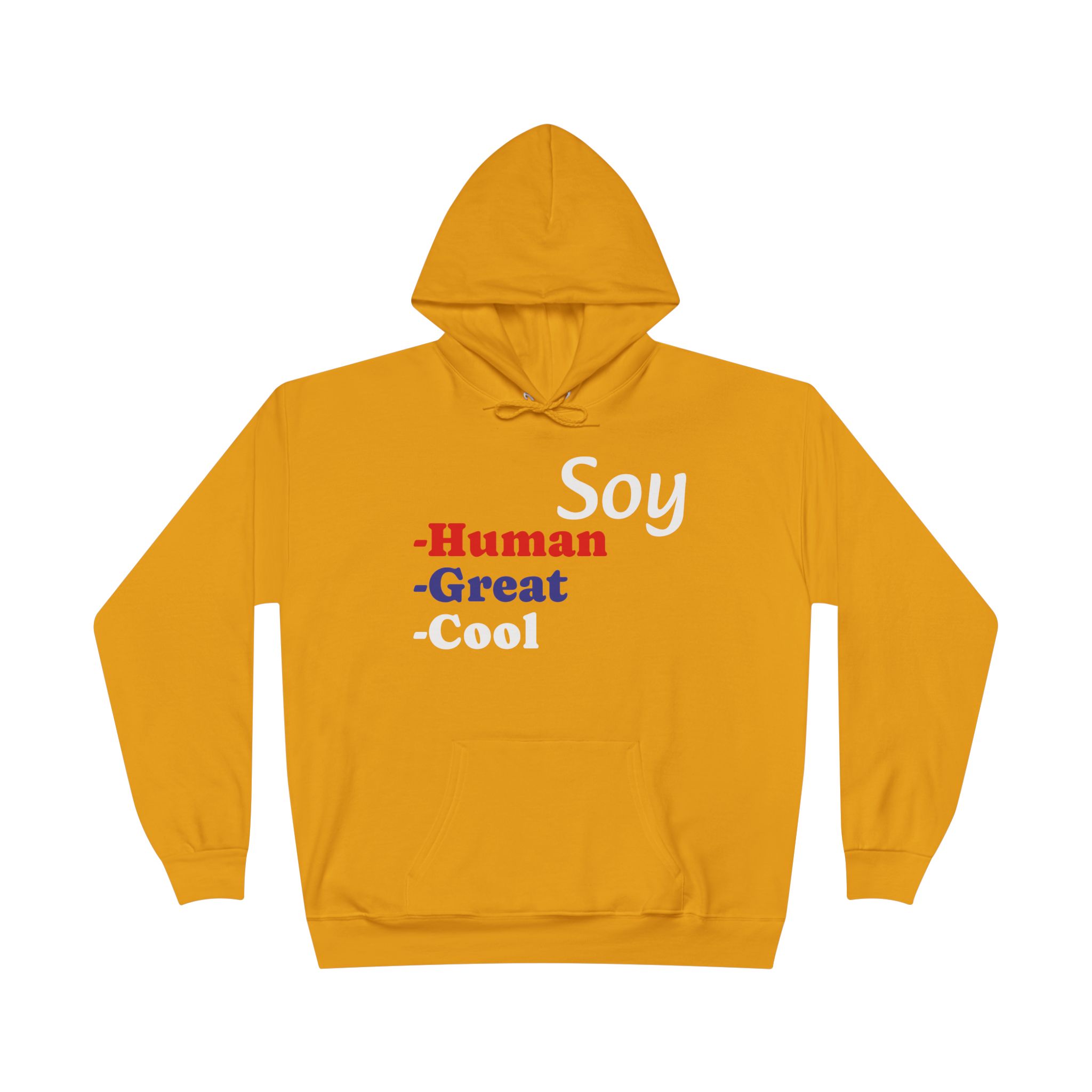 Unisex Eco-Friendly Hoodie - 'Soy Human' Sweatshirt - Image 25