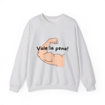 Cozy Crewneck Unisex Sweatshirt with 'Vale la pena' graphics by Molanizzi