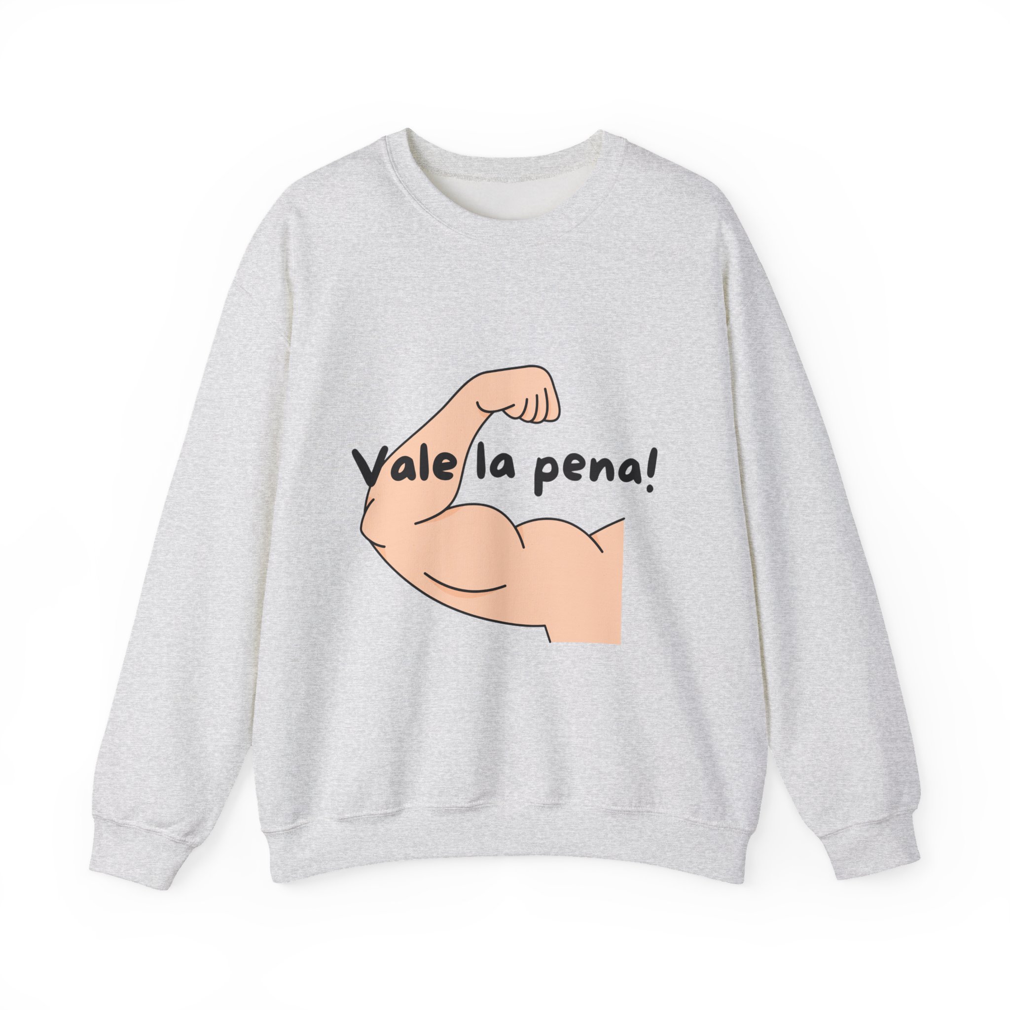 Cozy Crewneck Unisex Sweatshirt with 'Vale la pena' graphics by Molanizzi
