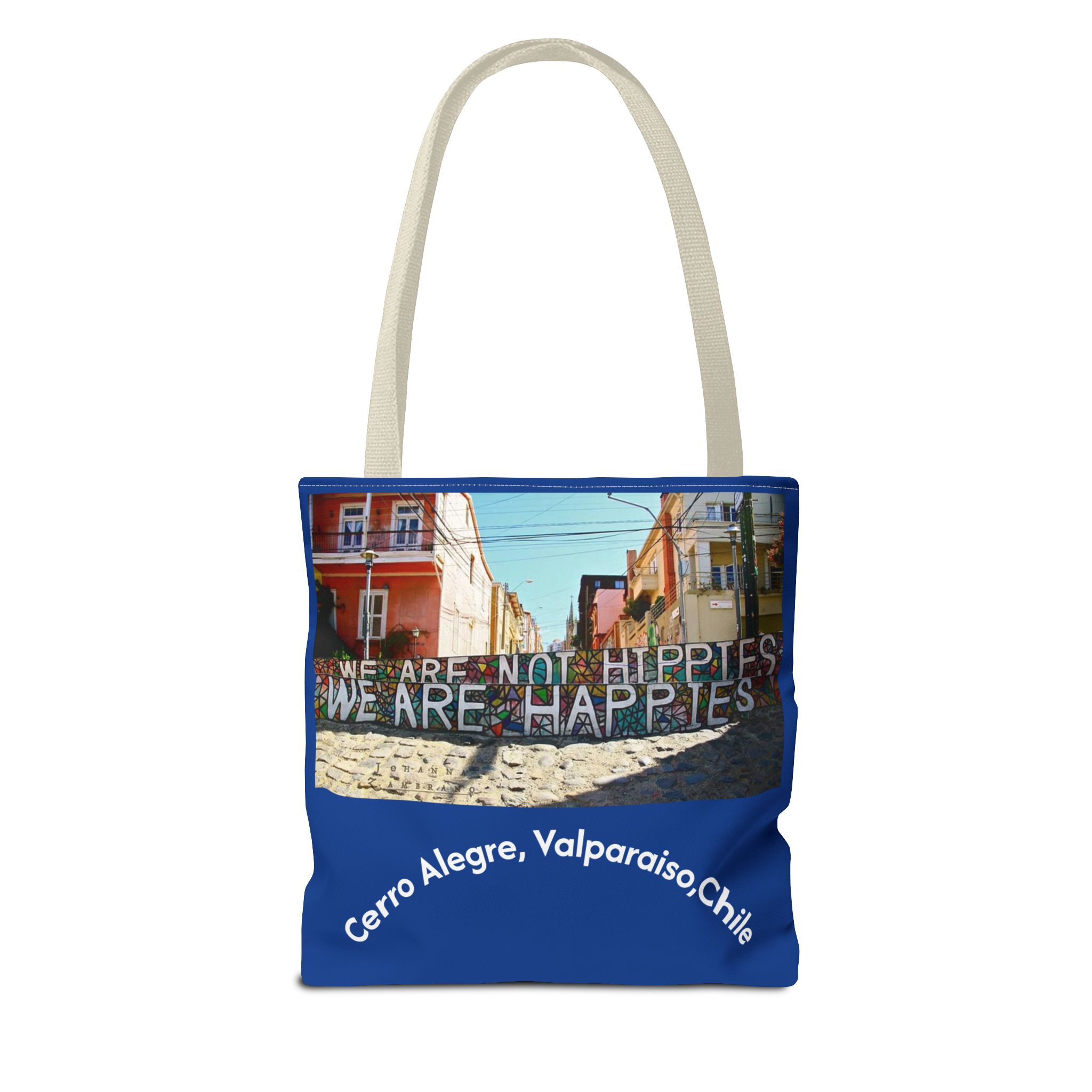 Tote bag with Valparaiso graffiti print by Molanizzi