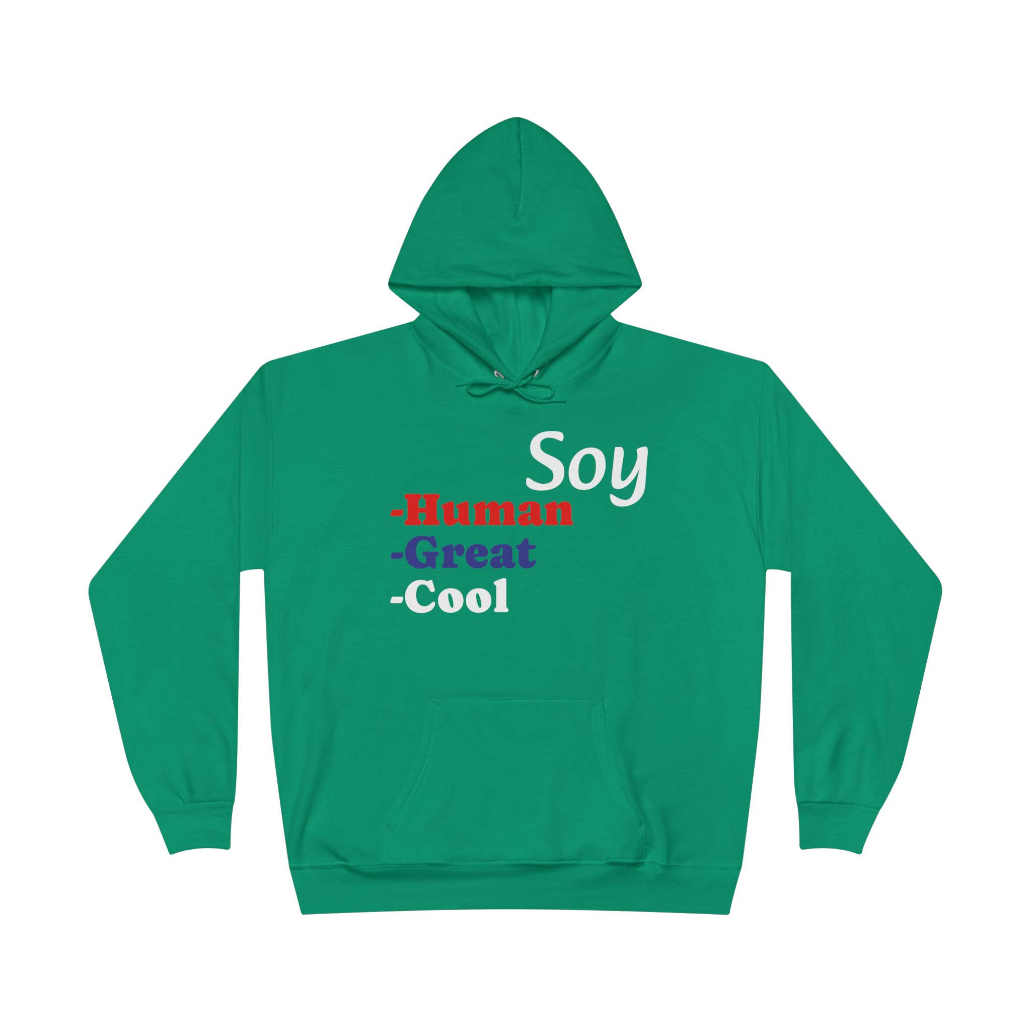 Unisex Eco-Friendly Hoodie - 'Soy Human' Sweatshirt - Image 37