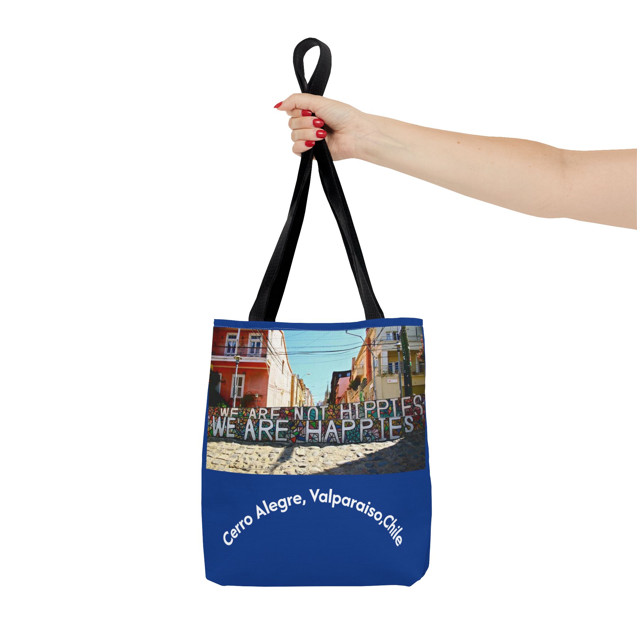 Tote bag with Valparaiso graffiti print by Molanizzi