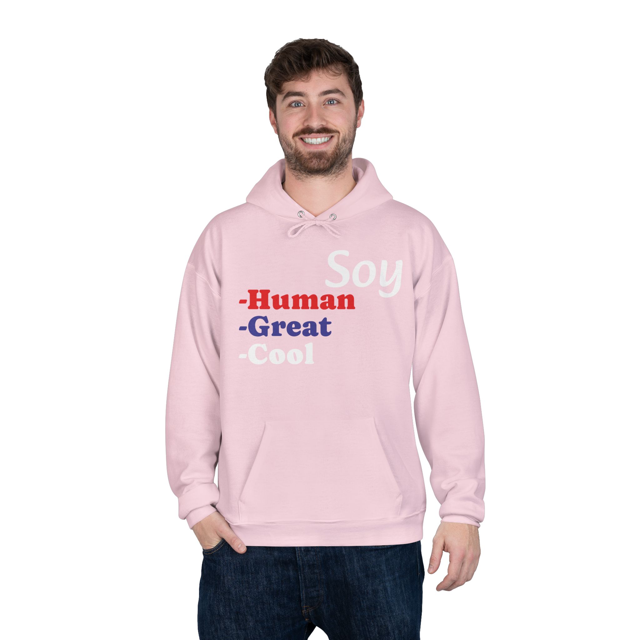 Unisex Eco-Friendly Hoodie - 'Soy Human' Sweatshirt - Image 52