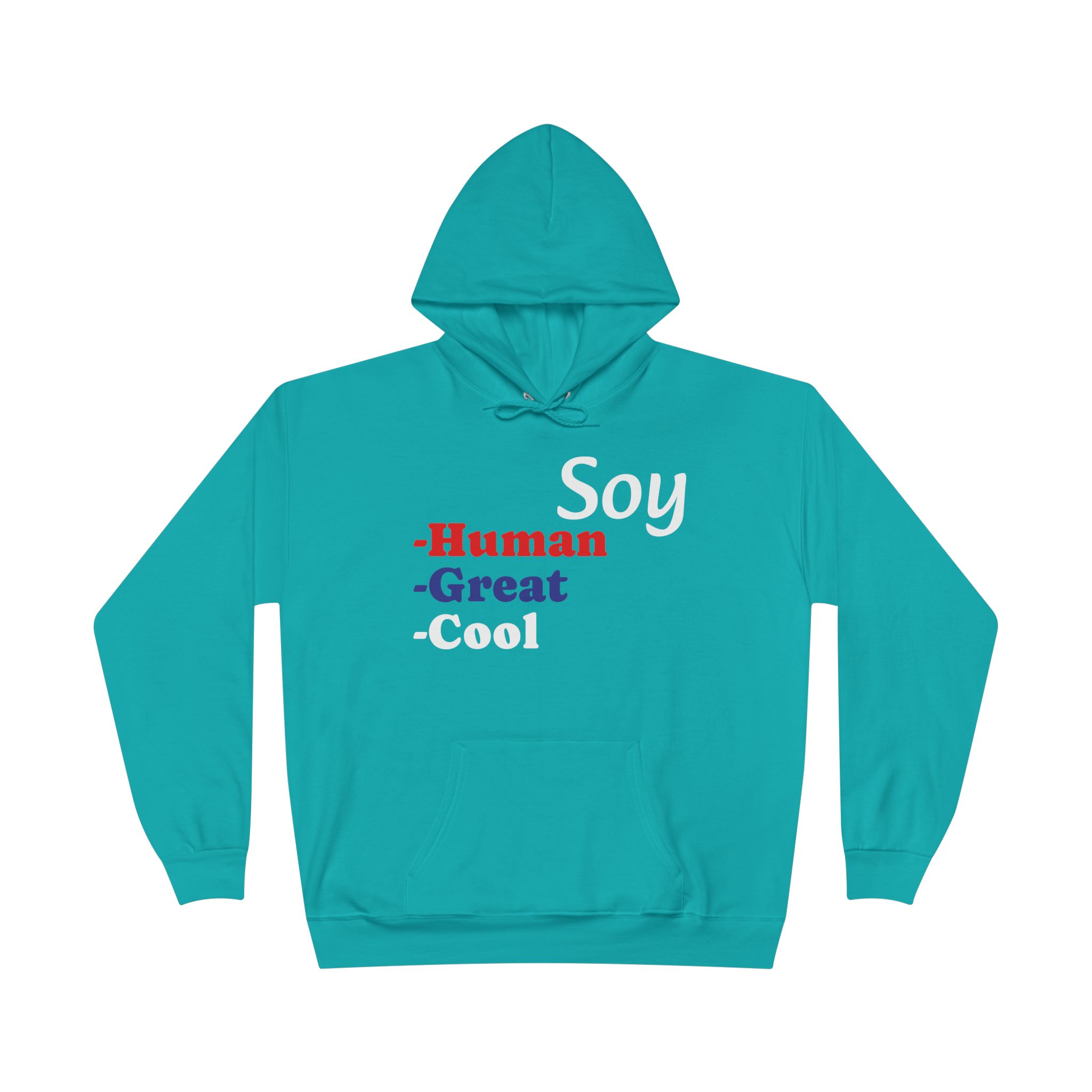 Unisex Eco-Friendly Hoodie - 'Soy Human' Sweatshirt - Image 33