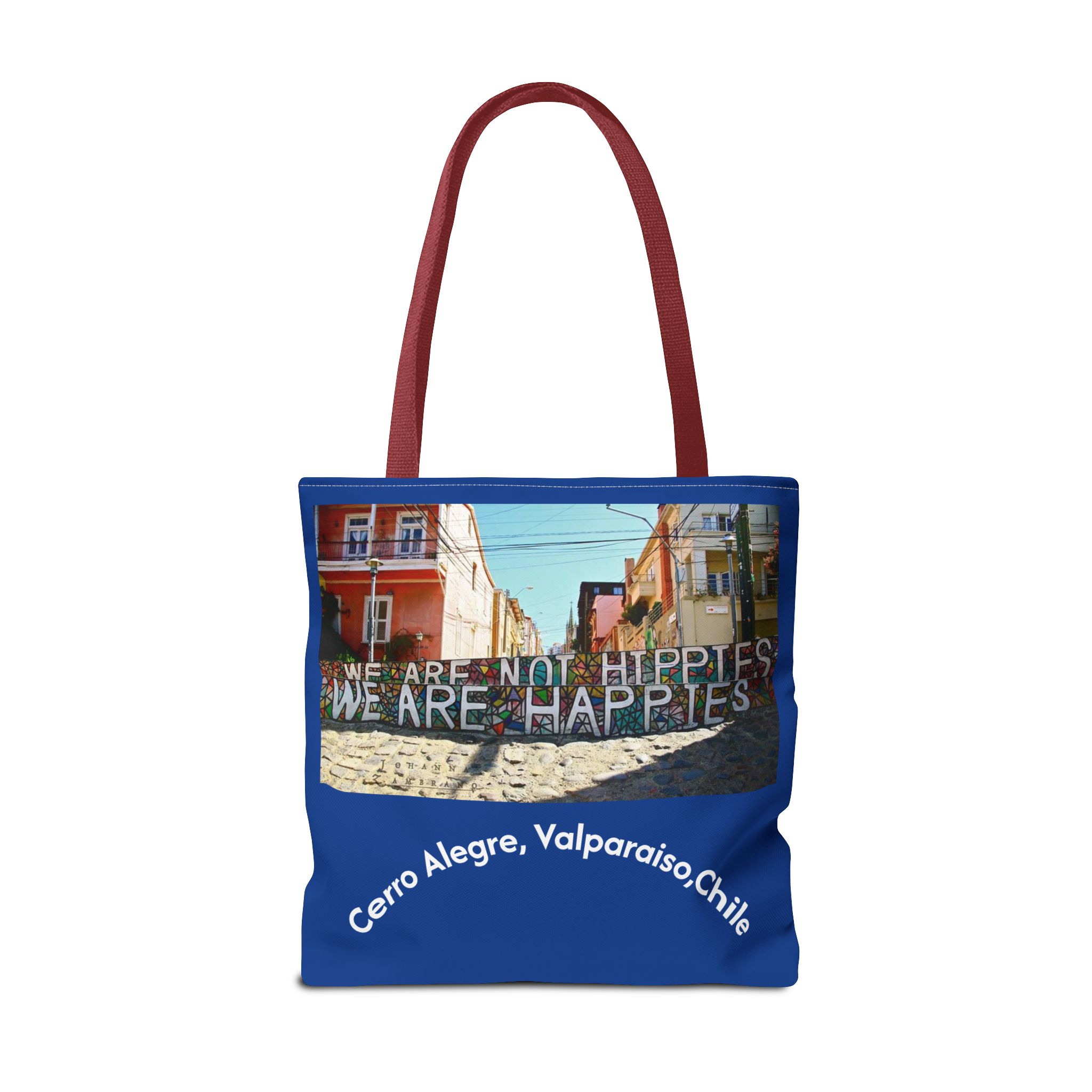 Tote bag with Valparaiso graffiti print by Molanizzi