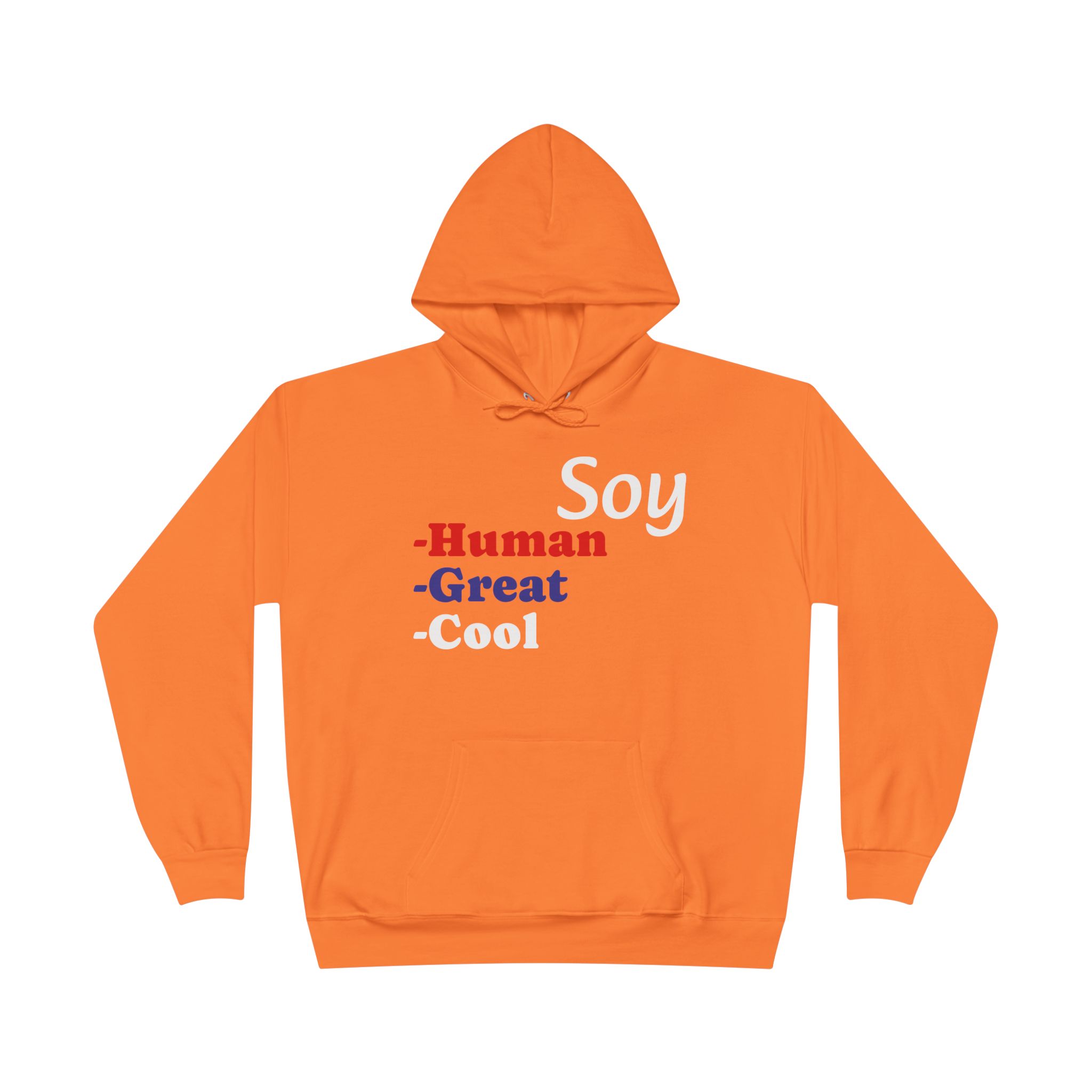 Unisex Eco-Friendly Hoodie - 'Soy Human' Sweatshirt - Image 13