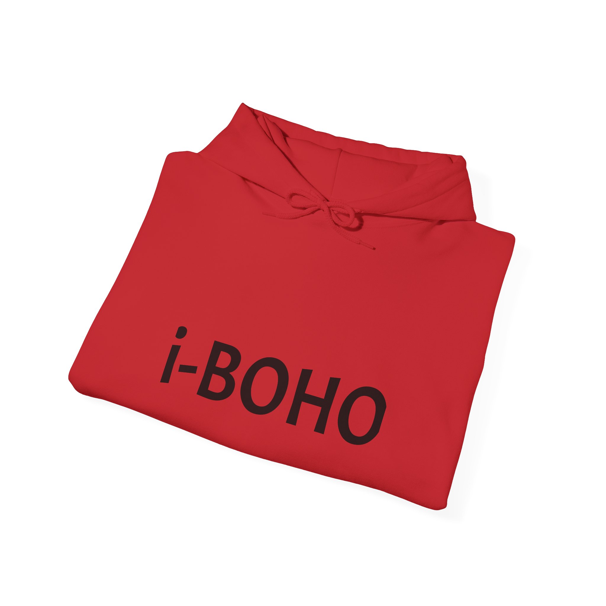 Molanizzi i-Boho red unisex hoodie. Comfortable & stylish sweatshirt.