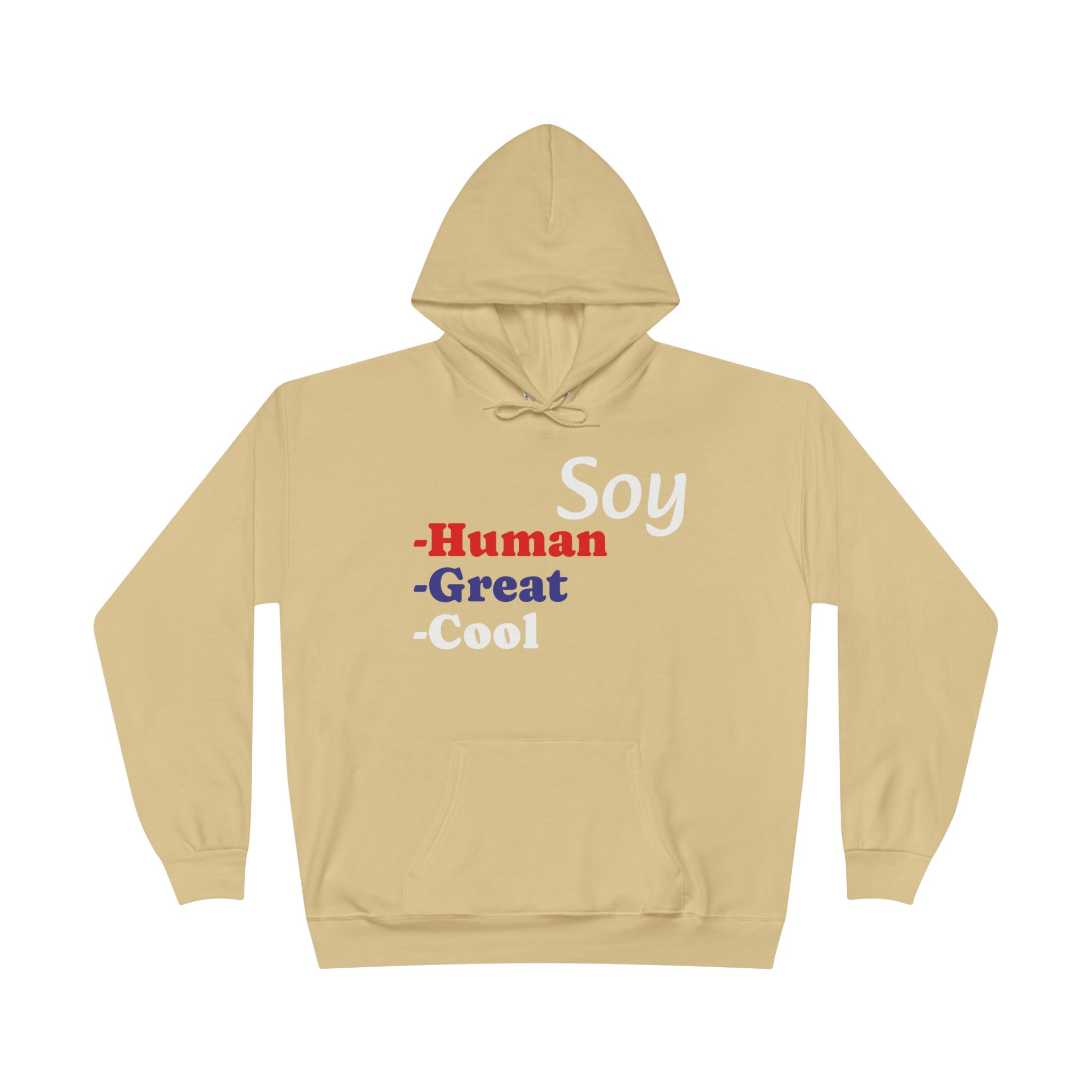 Unisex Eco-Friendly Hoodie - 'Soy Human' Sweatshirt - Image 9