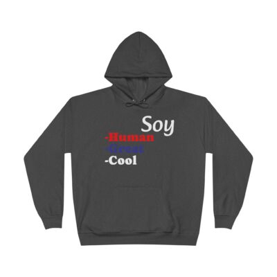 Unisex Eco-Friendly Hoodie - 'Soy Human' Sweatshirt
