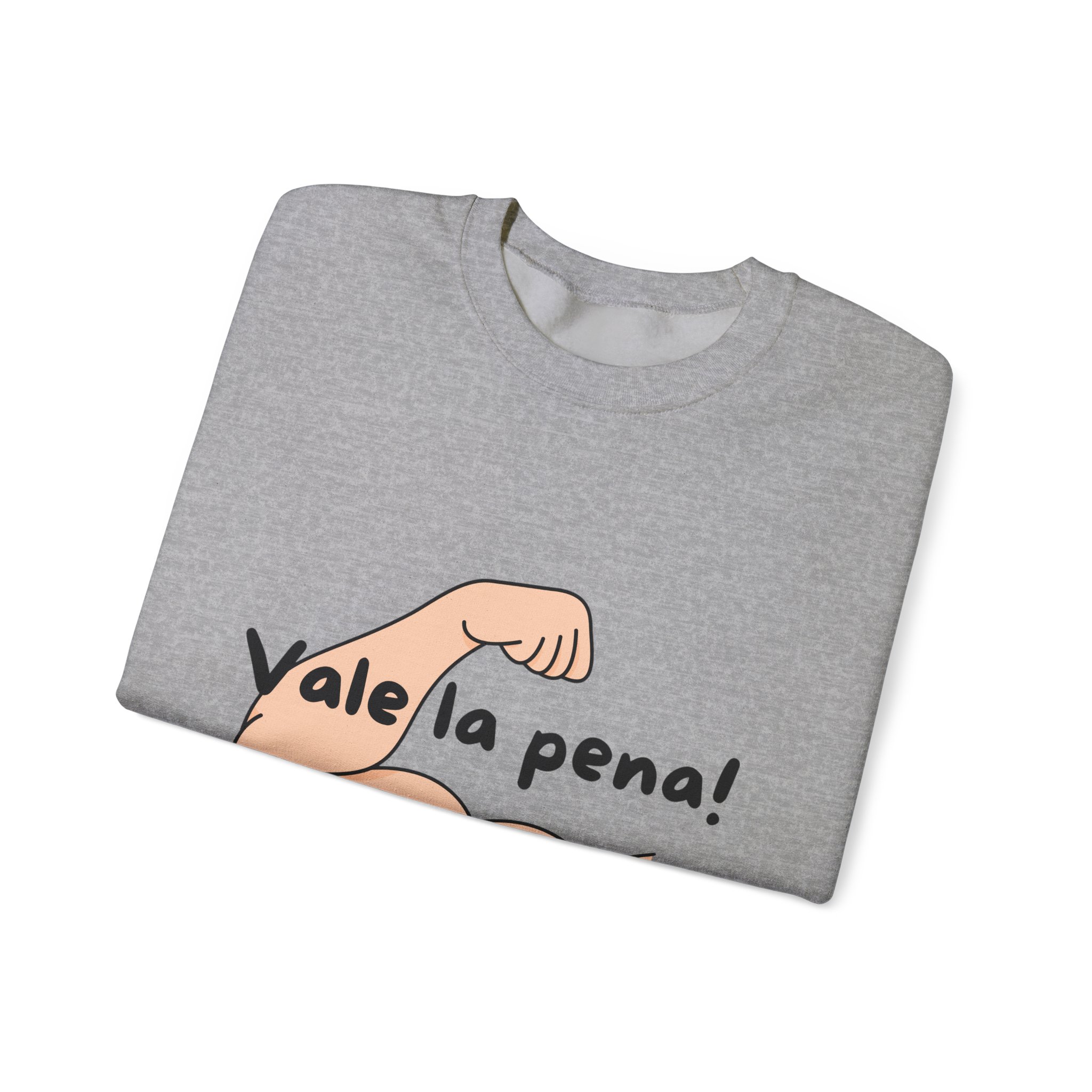 Cozy Crewneck Unisex Sweatshirt with 'Vale la pena' graphics by Molanizzi