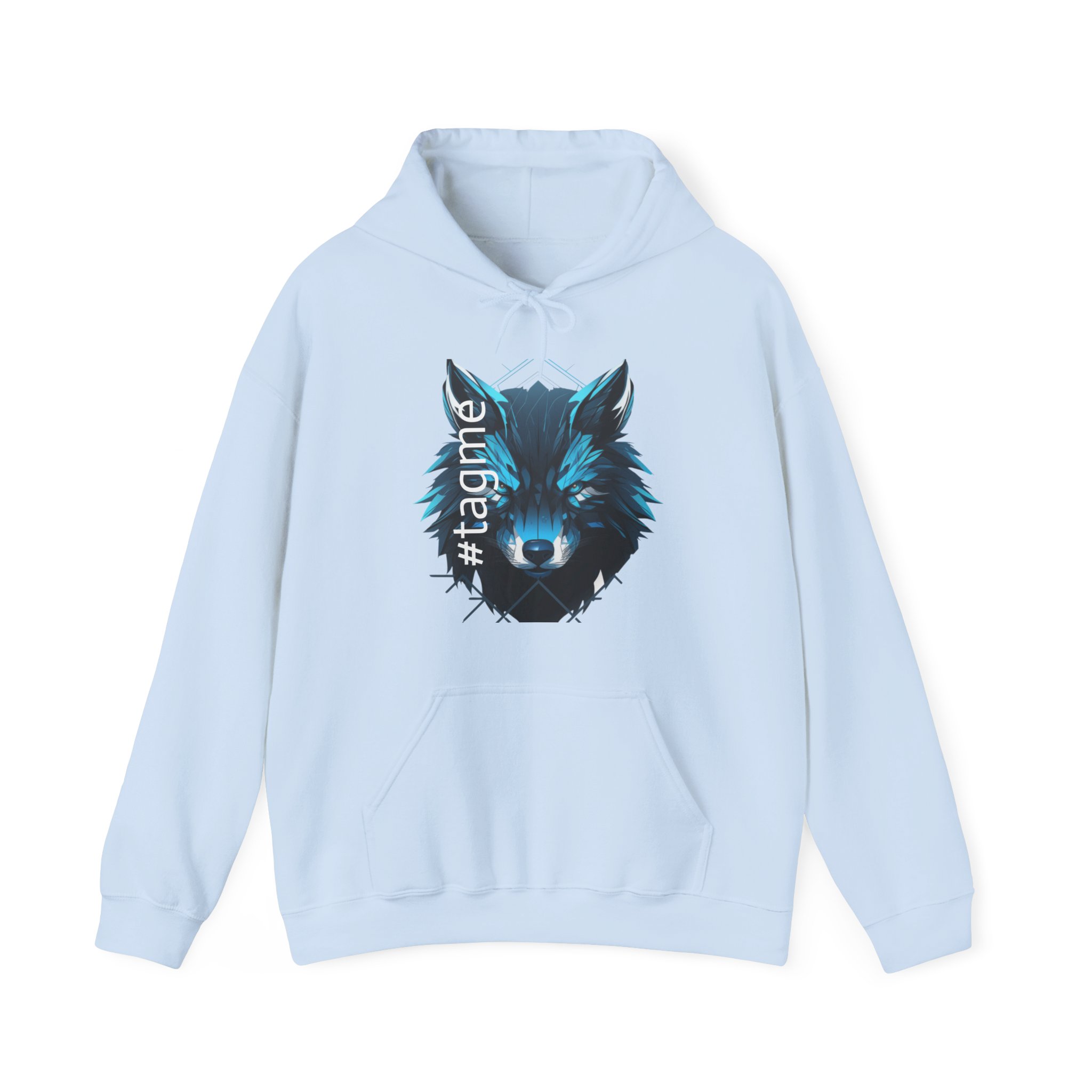 Tagme Wolf Unisex Hooded Sweatshirt - Image 25