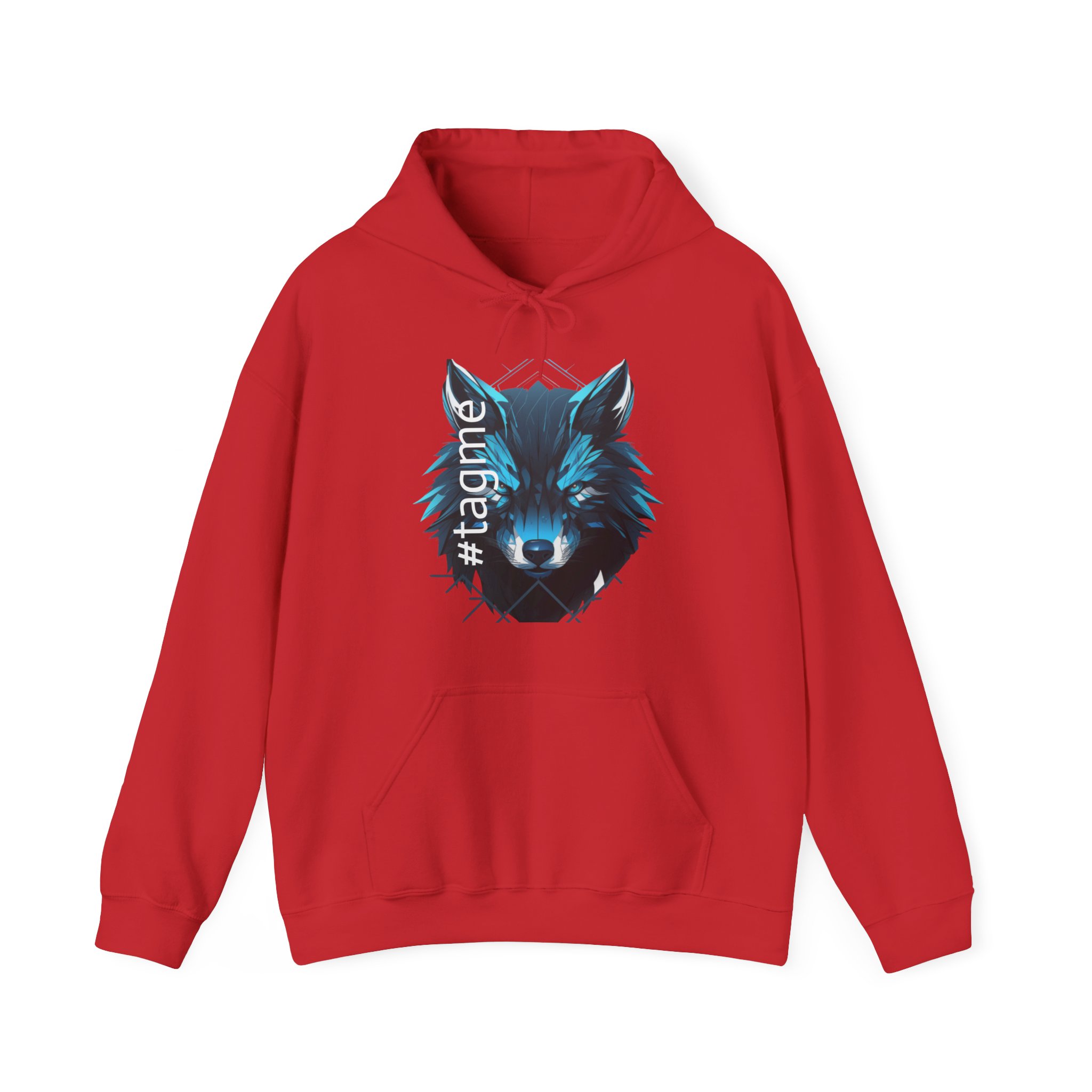 Tagme Wolf Unisex Hooded Sweatshirt - Image 33