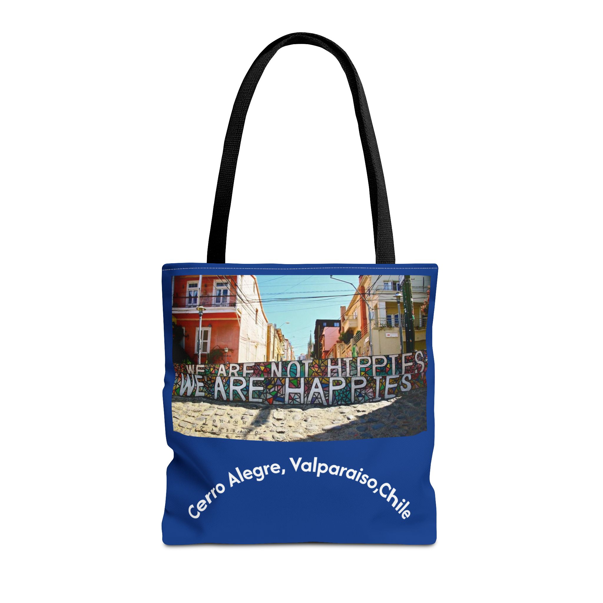 Tote bag with Valparaiso graffiti print by Molanizzi