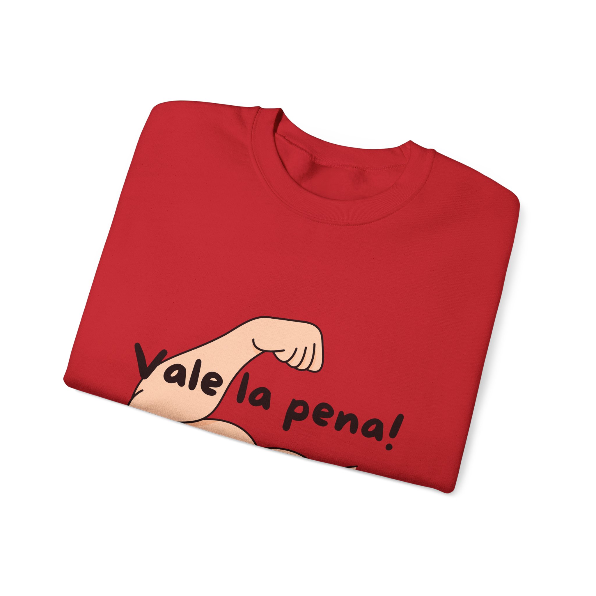 Cozy Crewneck Unisex Sweatshirt with 'Vale la pena' graphics by Molanizzi