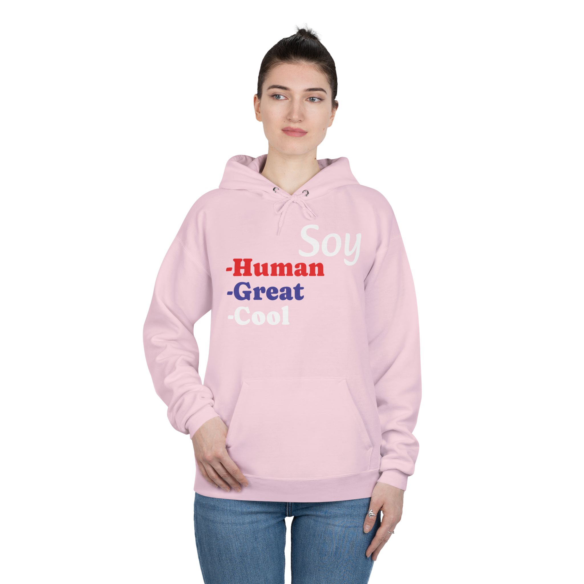 Unisex Eco-Friendly Hoodie - 'Soy Human' Sweatshirt - Image 51