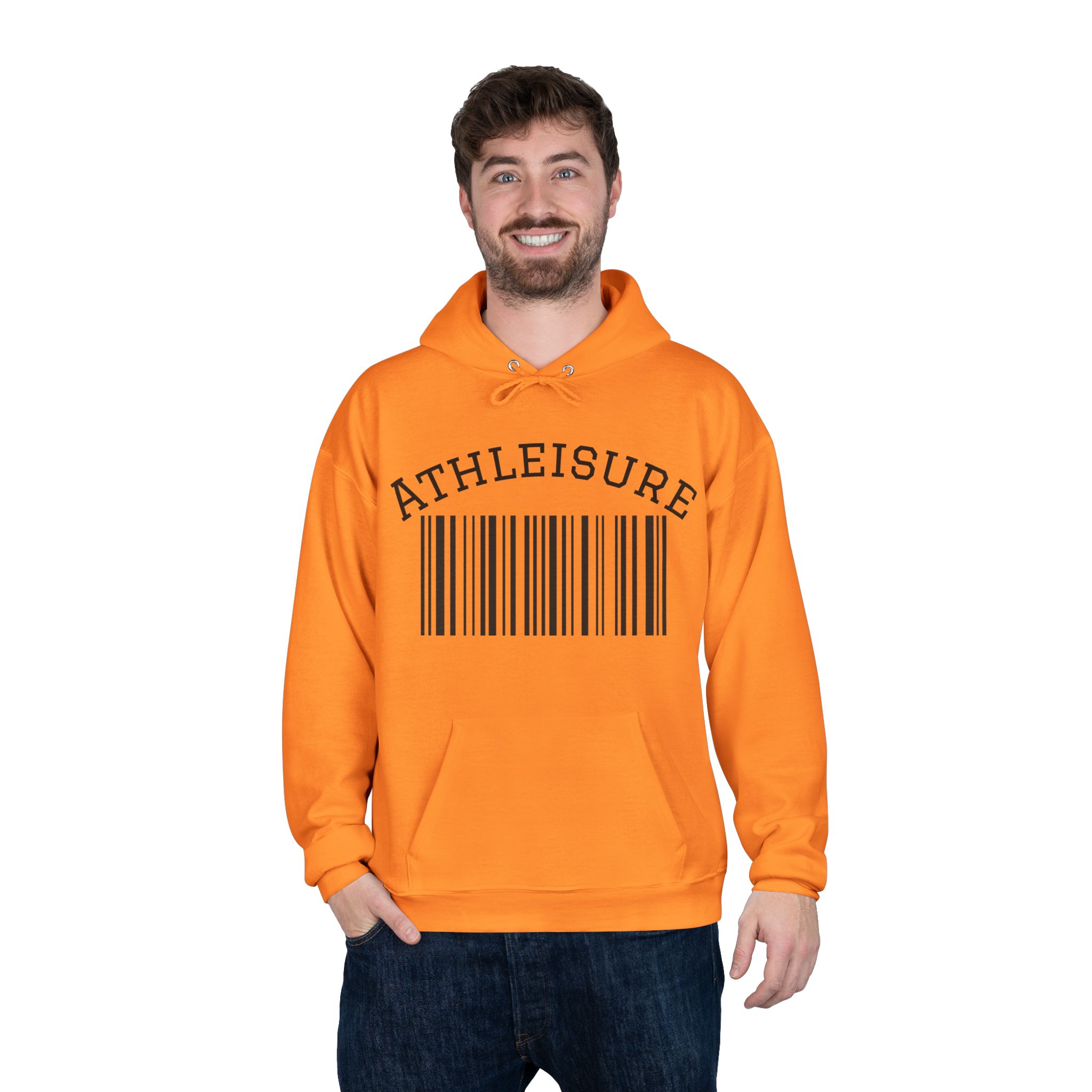 Unisex Eco-Friendly Hoodie with Barcode Design Sweatshirt - Image 28