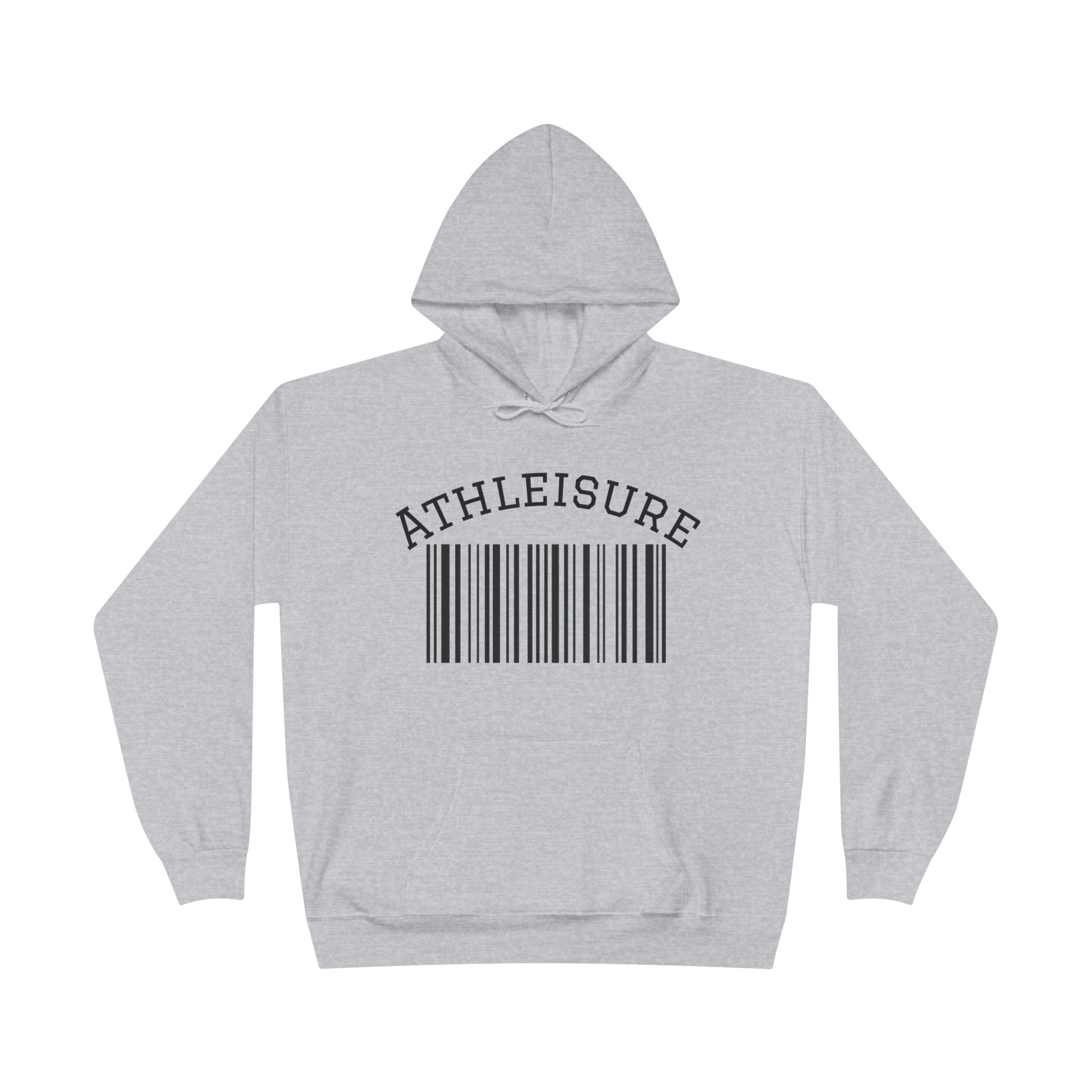 Unisex Eco-Friendly Hoodie with Barcode Design Sweatshirt - Image 9