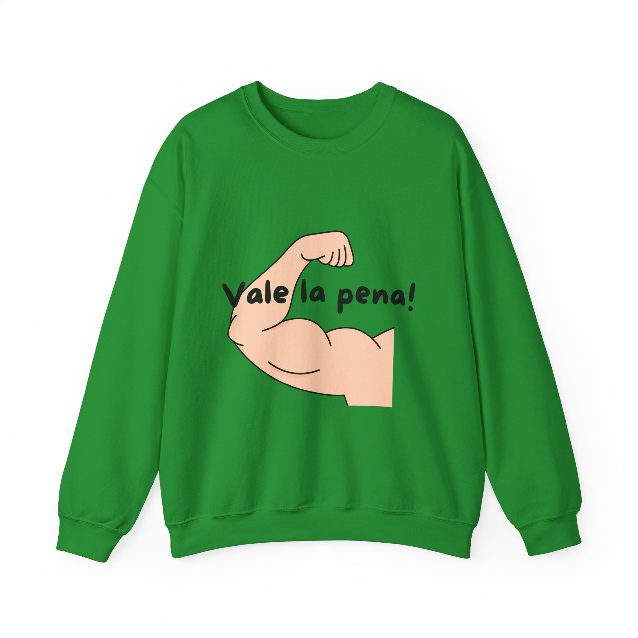 Cozy Crewneck Unisex Sweatshirt with 'Vale la pena' graphics by Molanizzi