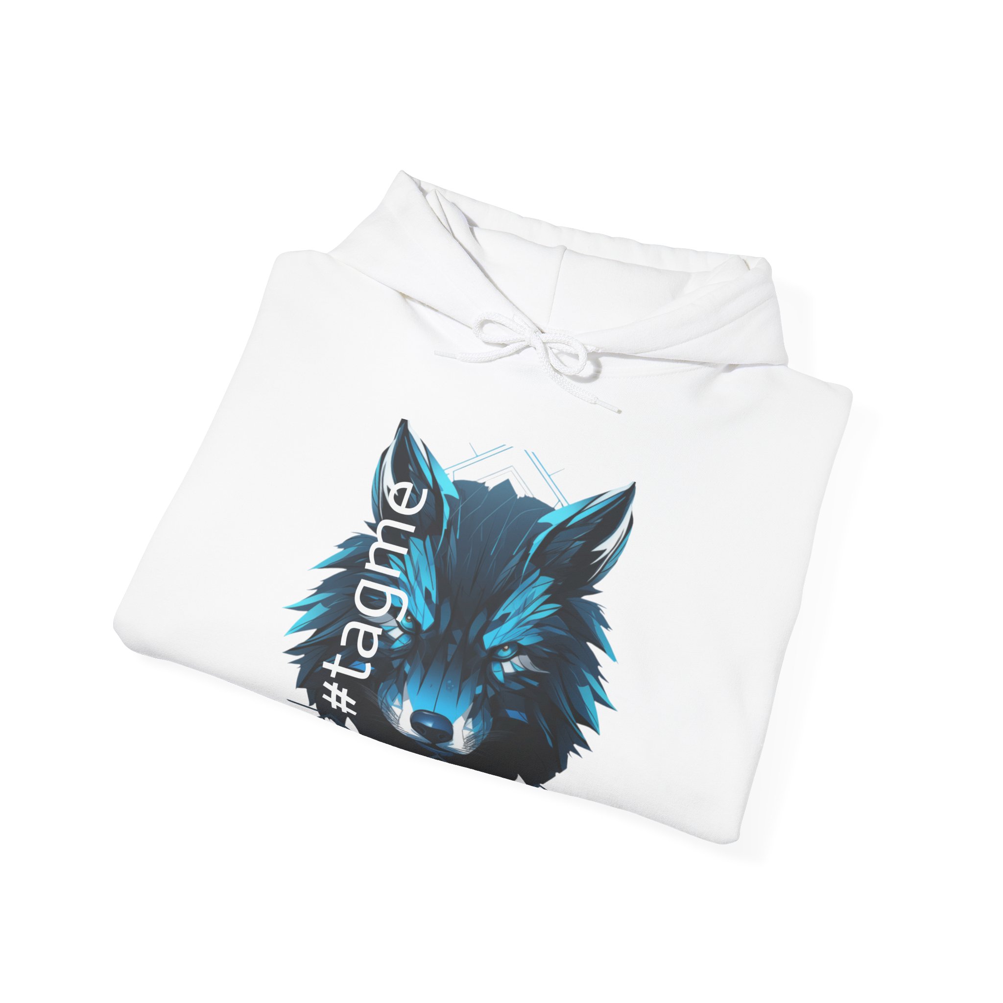 Tagme Wolf Unisex Hooded Sweatshirt - Image 8