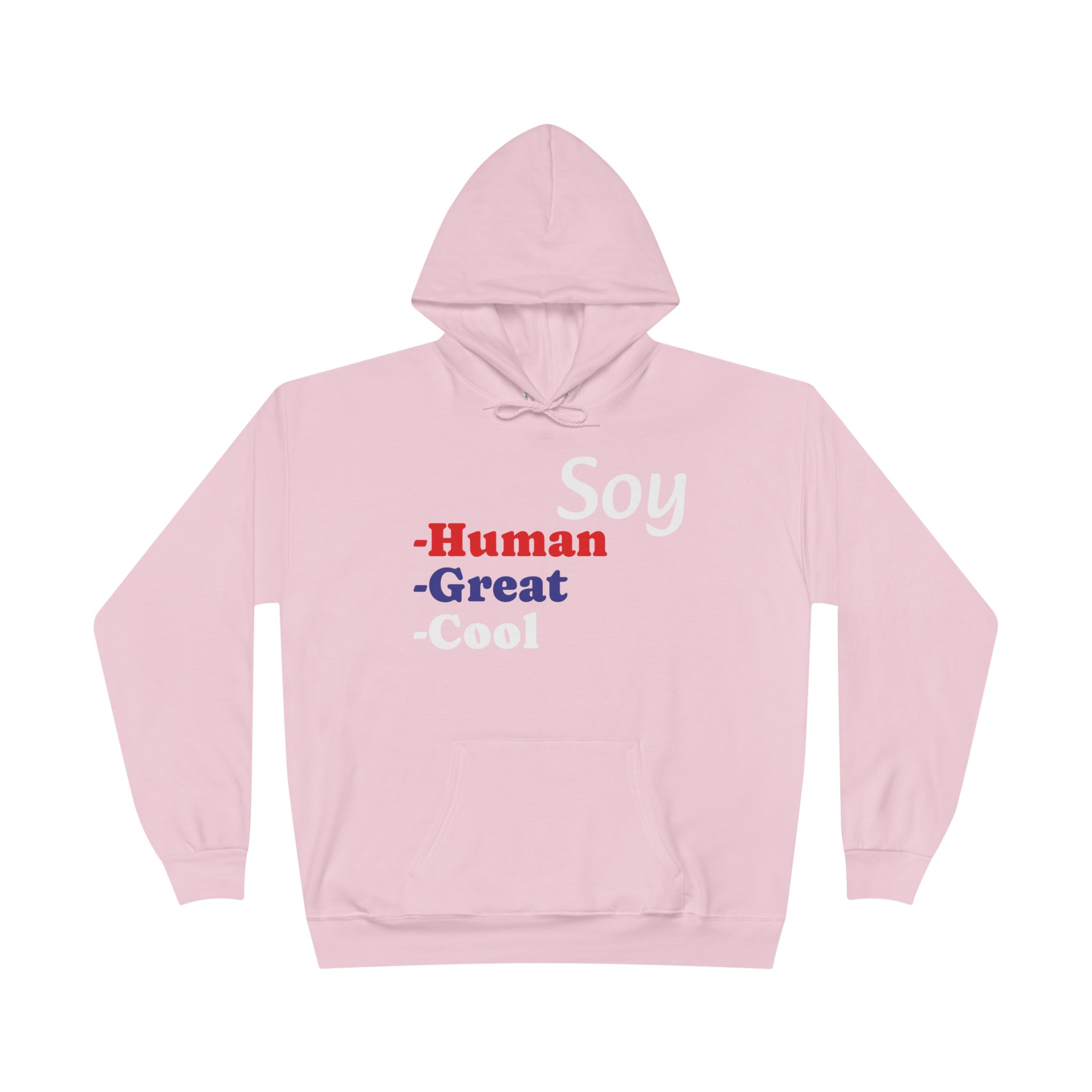Unisex Eco-Friendly Hoodie - 'Soy Human' Sweatshirt - Image 49