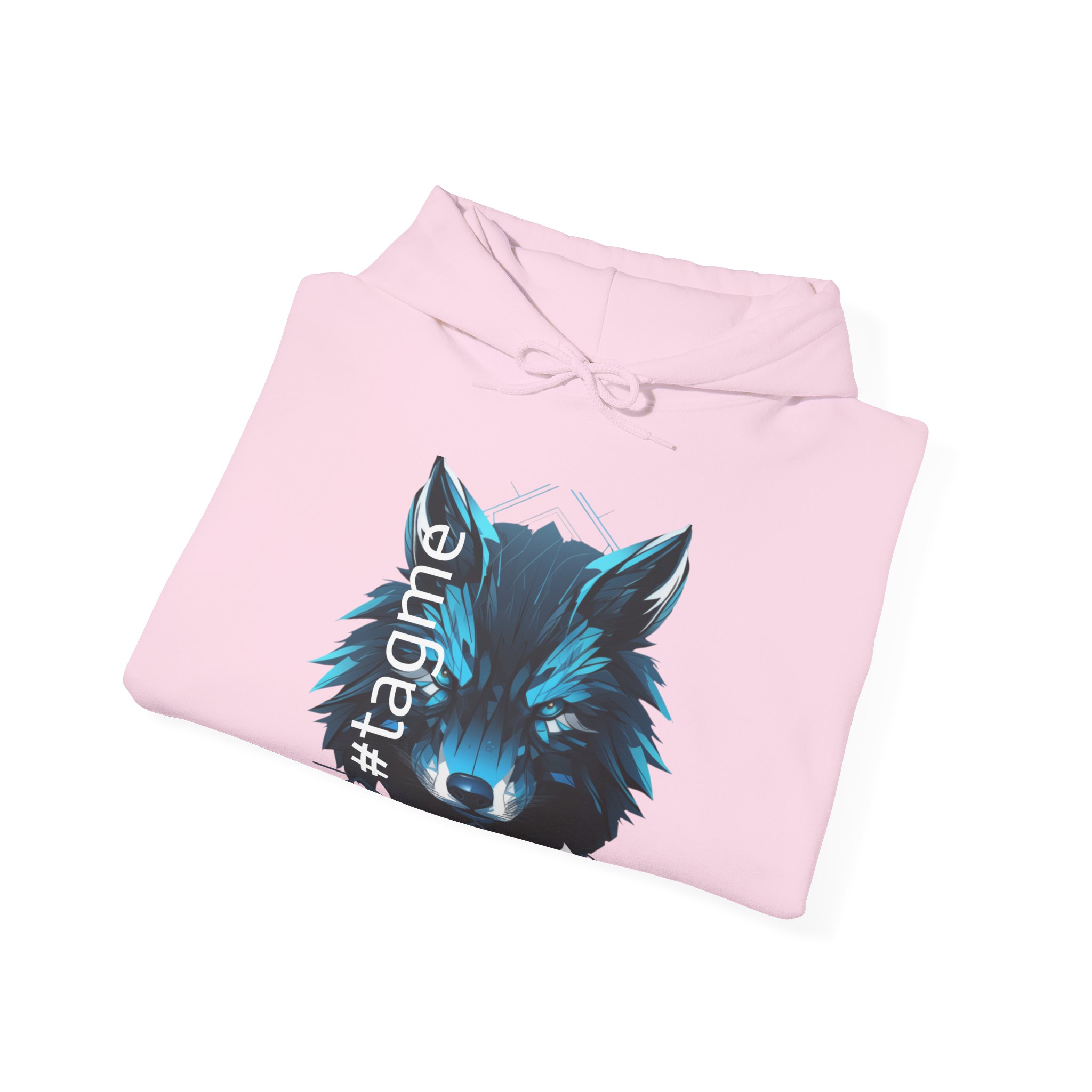 Tagme Wolf Unisex Hooded Sweatshirt - Image 32