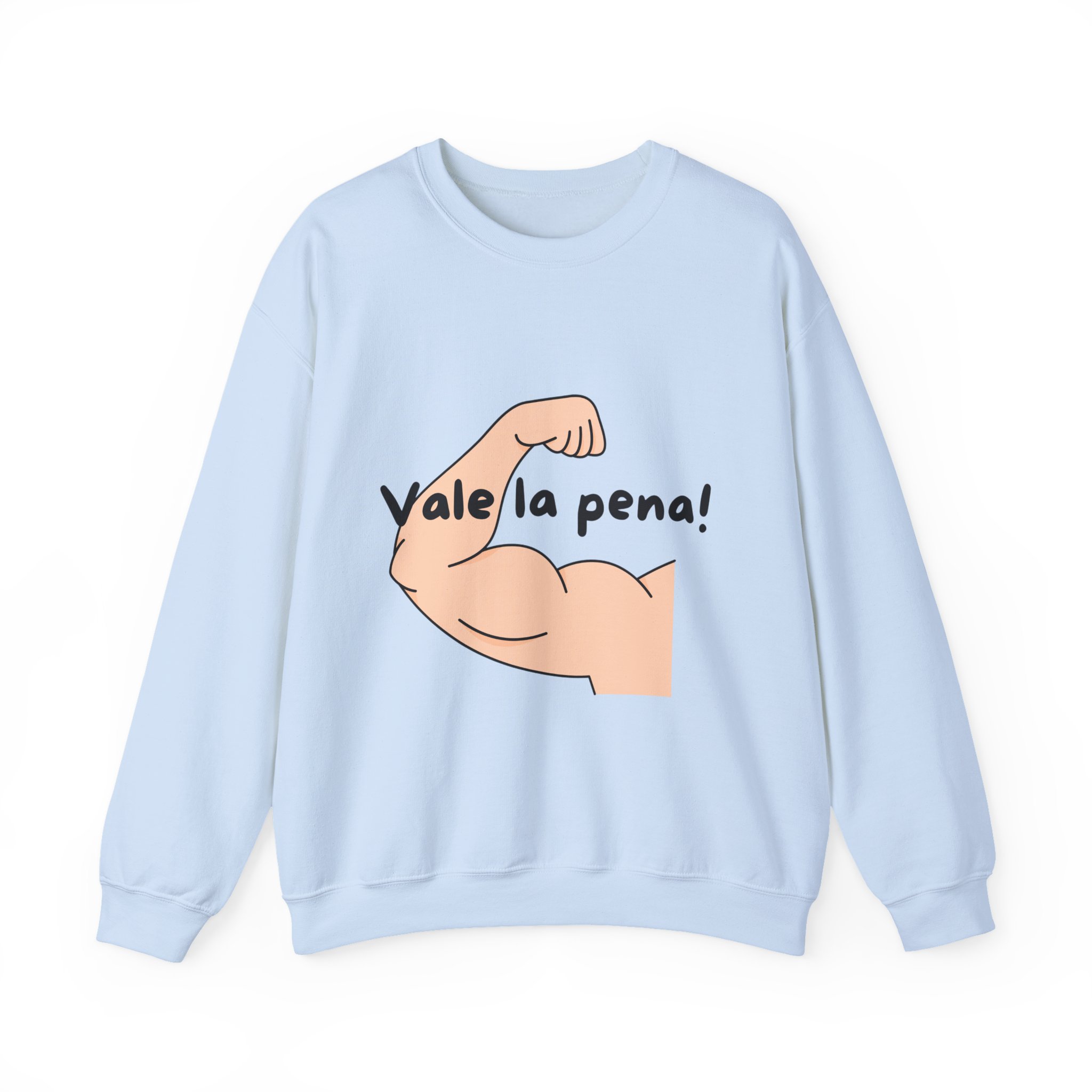 Cozy Crewneck Unisex Sweatshirt with 'Vale la pena' graphics by Molanizzi