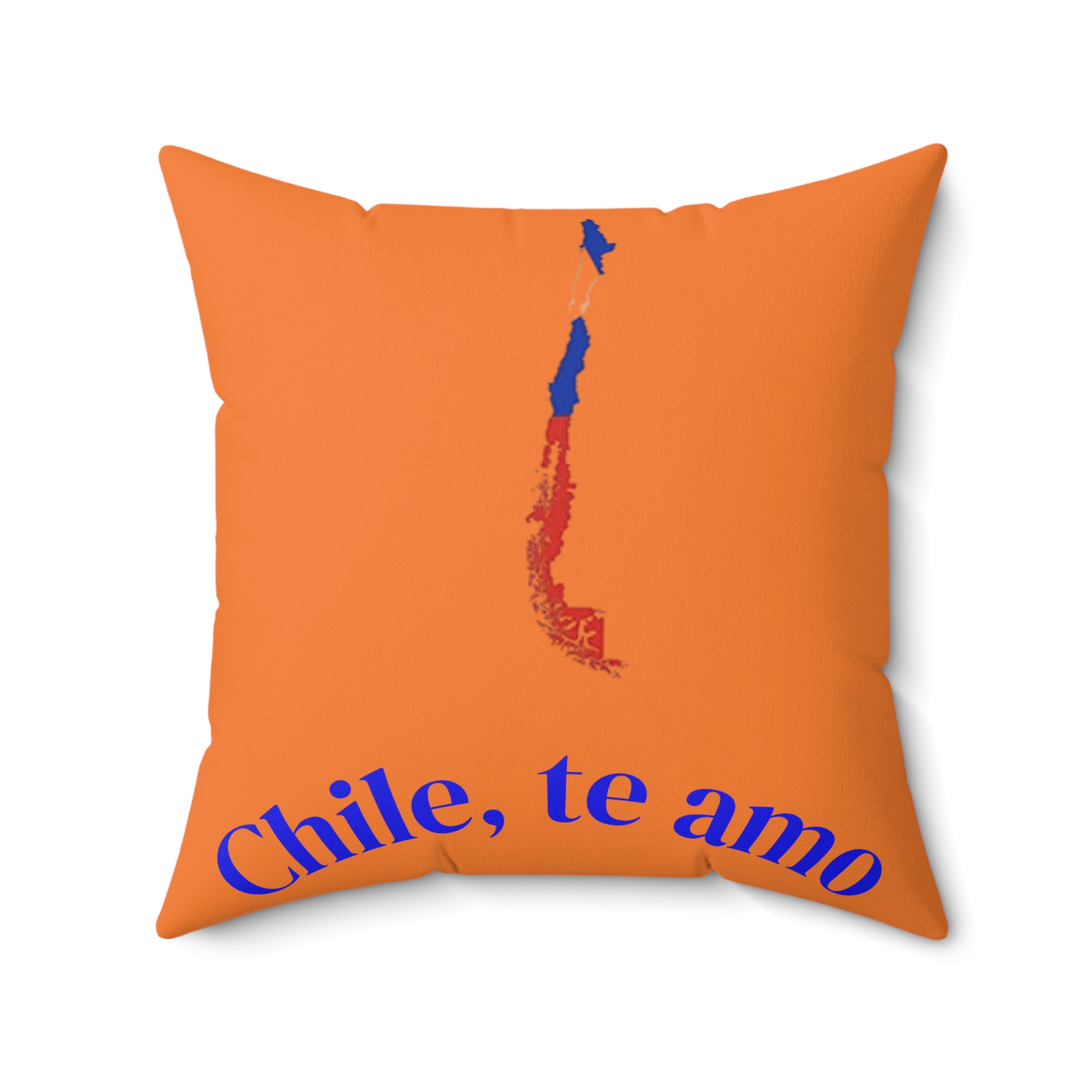 Decorative Couch Cushion Pillow with Chilean Volcano graphics. By Molanizzi