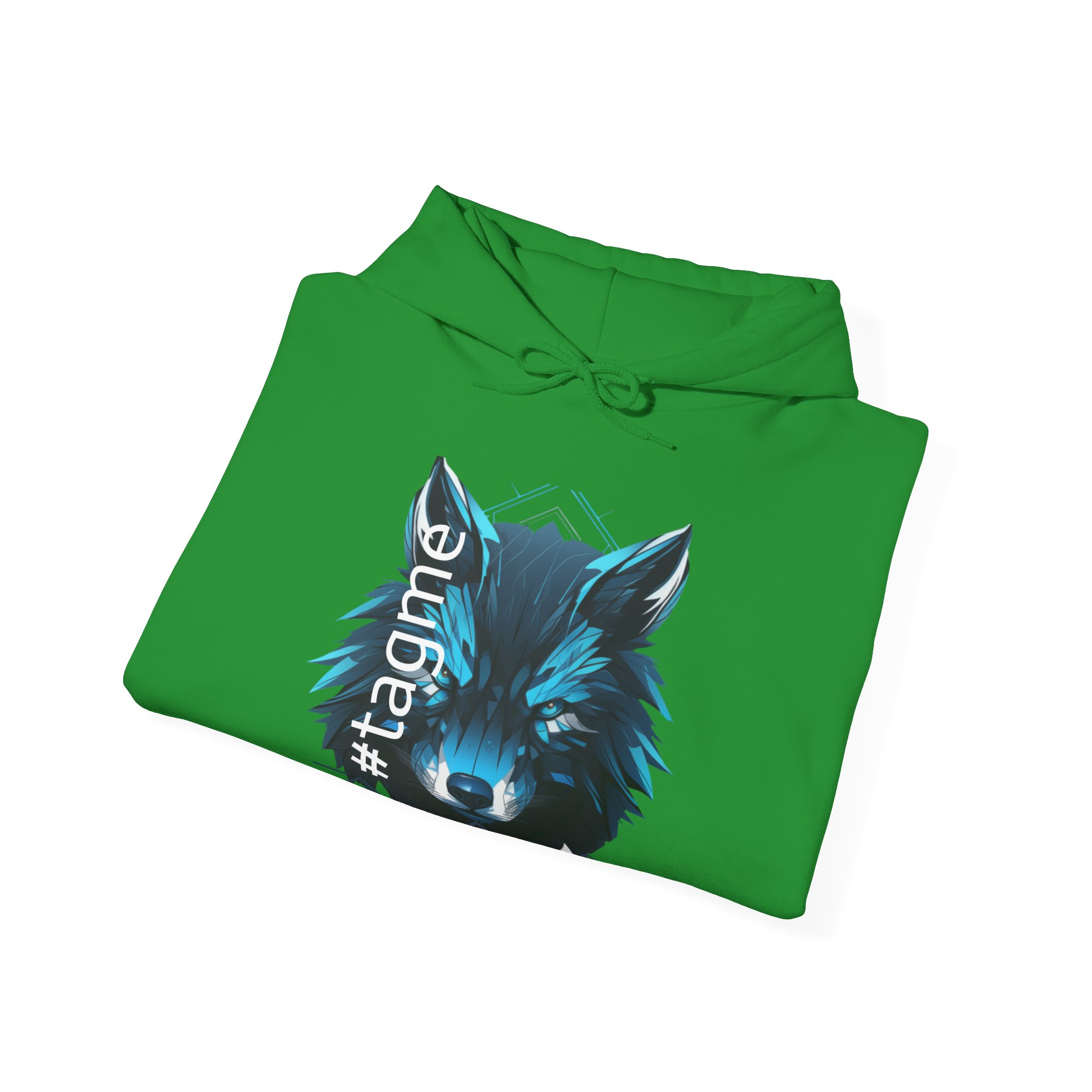 Tagme Wolf Unisex Hooded Sweatshirt - Image 4
